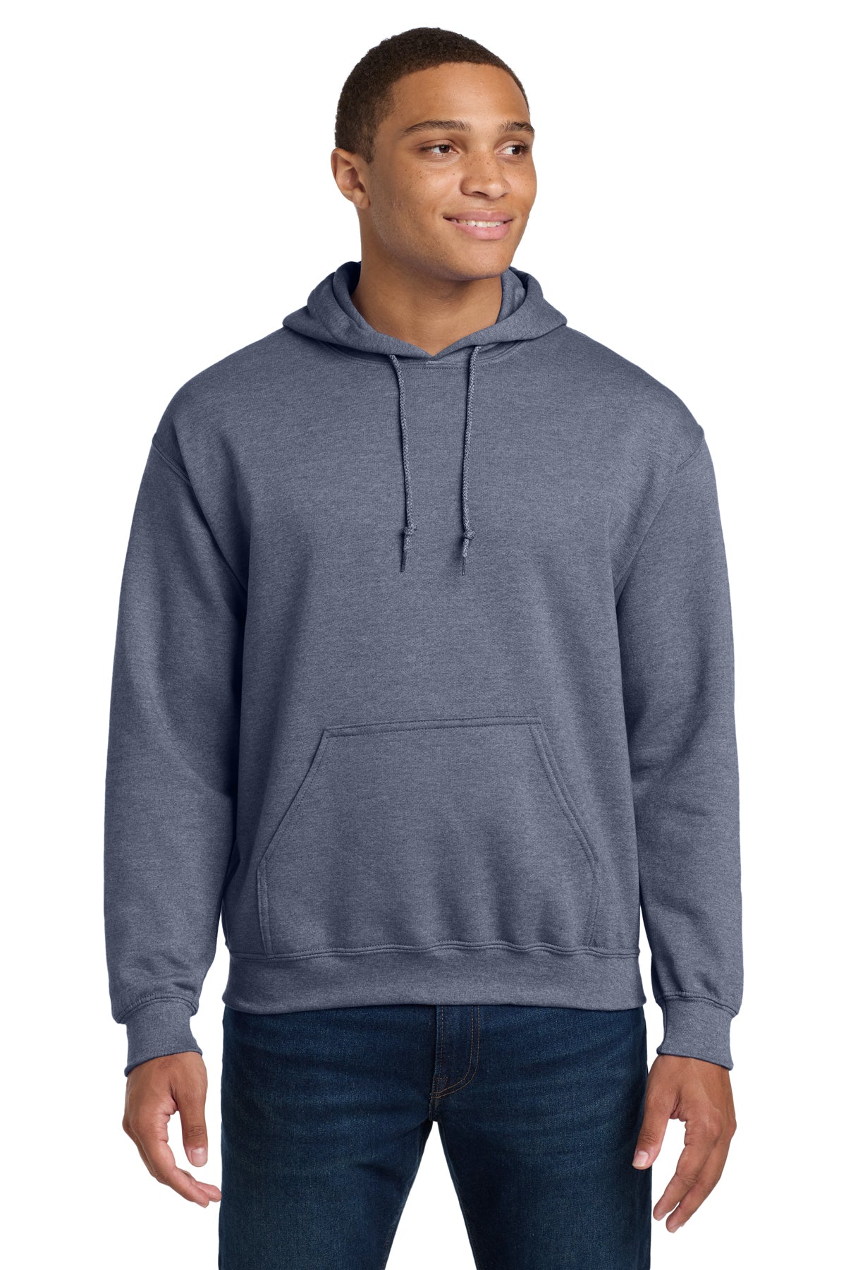 Gildan 18500 Heavy Blend Hoodie - Heather Dark Navy