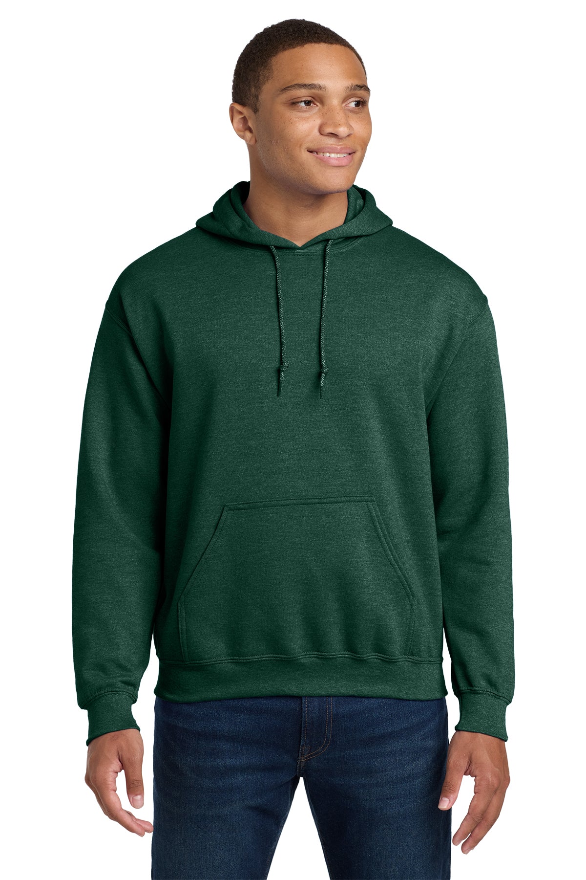 Gildan 18500 Heavy Blend Hoodie - Heather Dark Green