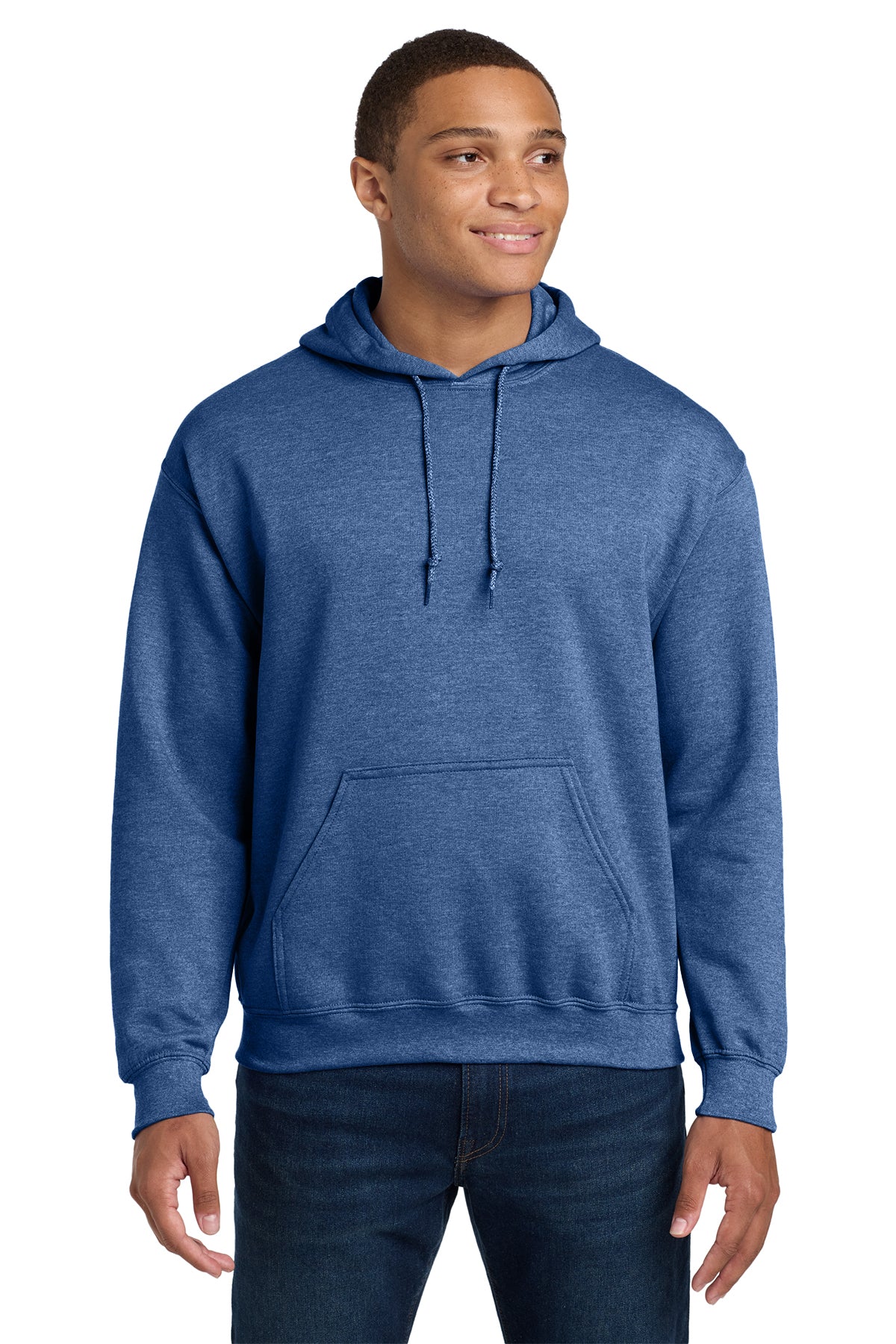 Gildan 18500 Heavy Blend Hoodie - Heather Deep Royal