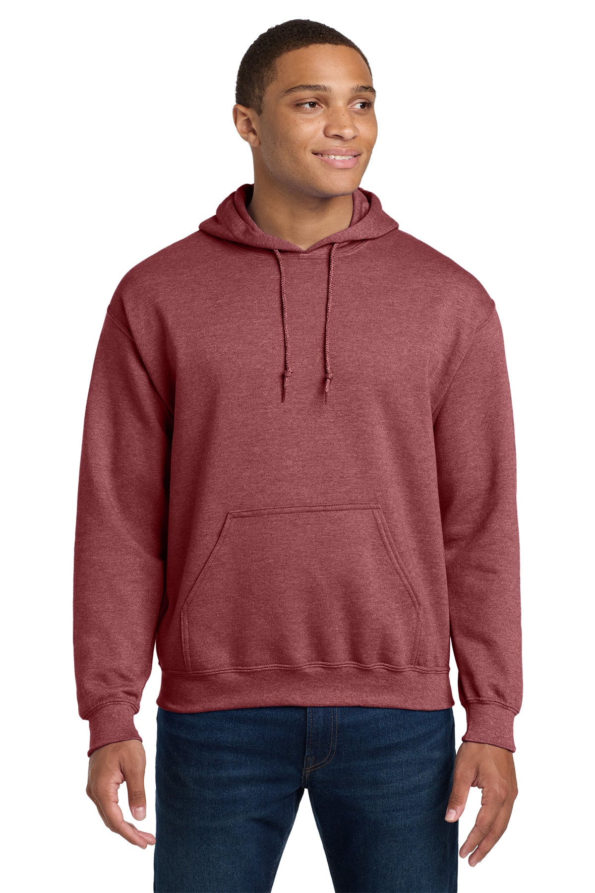 Gildan 18500 Heavy Blend Hoodie - Heather Scarlet Red