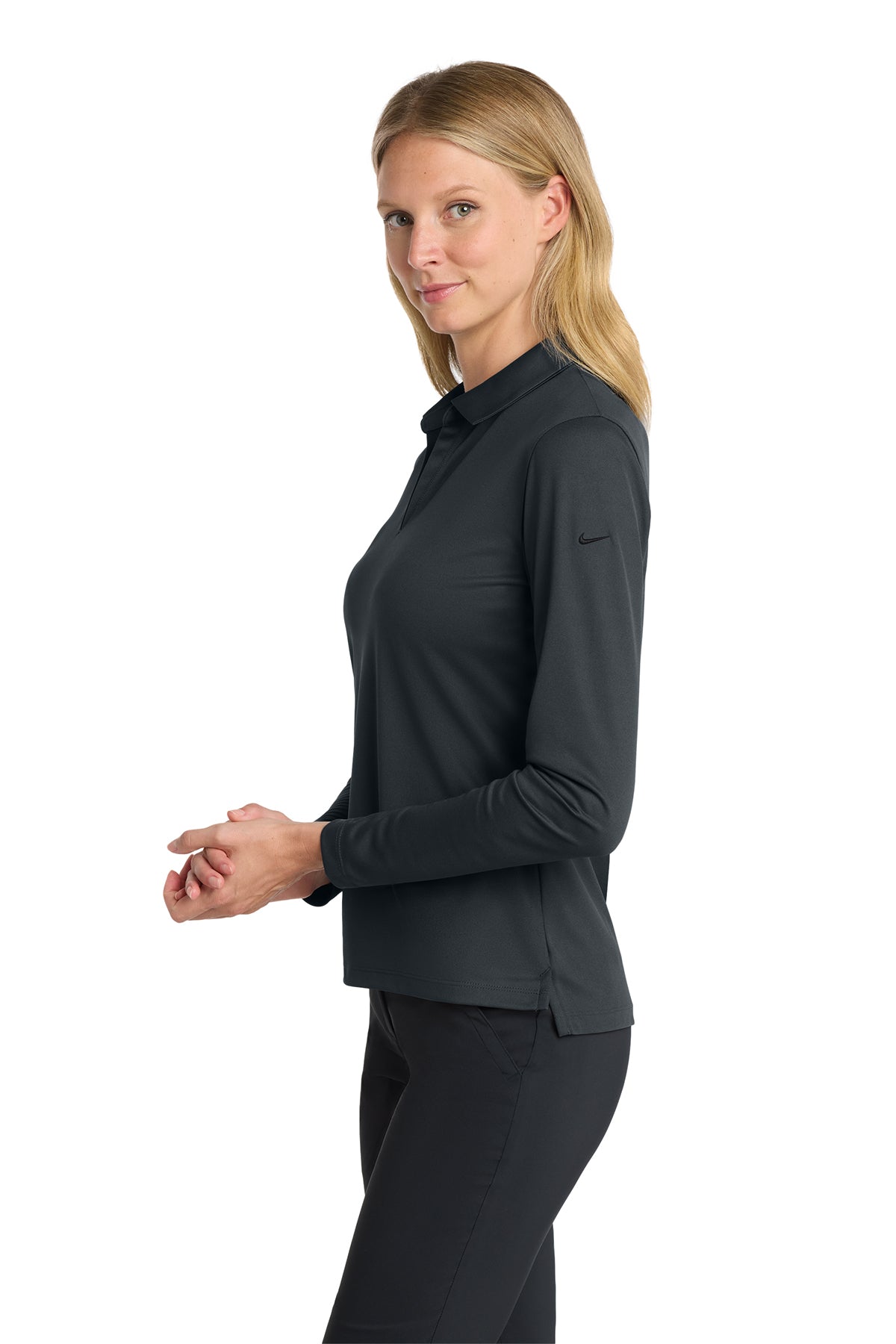 Nike Women's Dri-FIT Micro Pique 2.0 Long Sleeve Polo | NKDC2105
