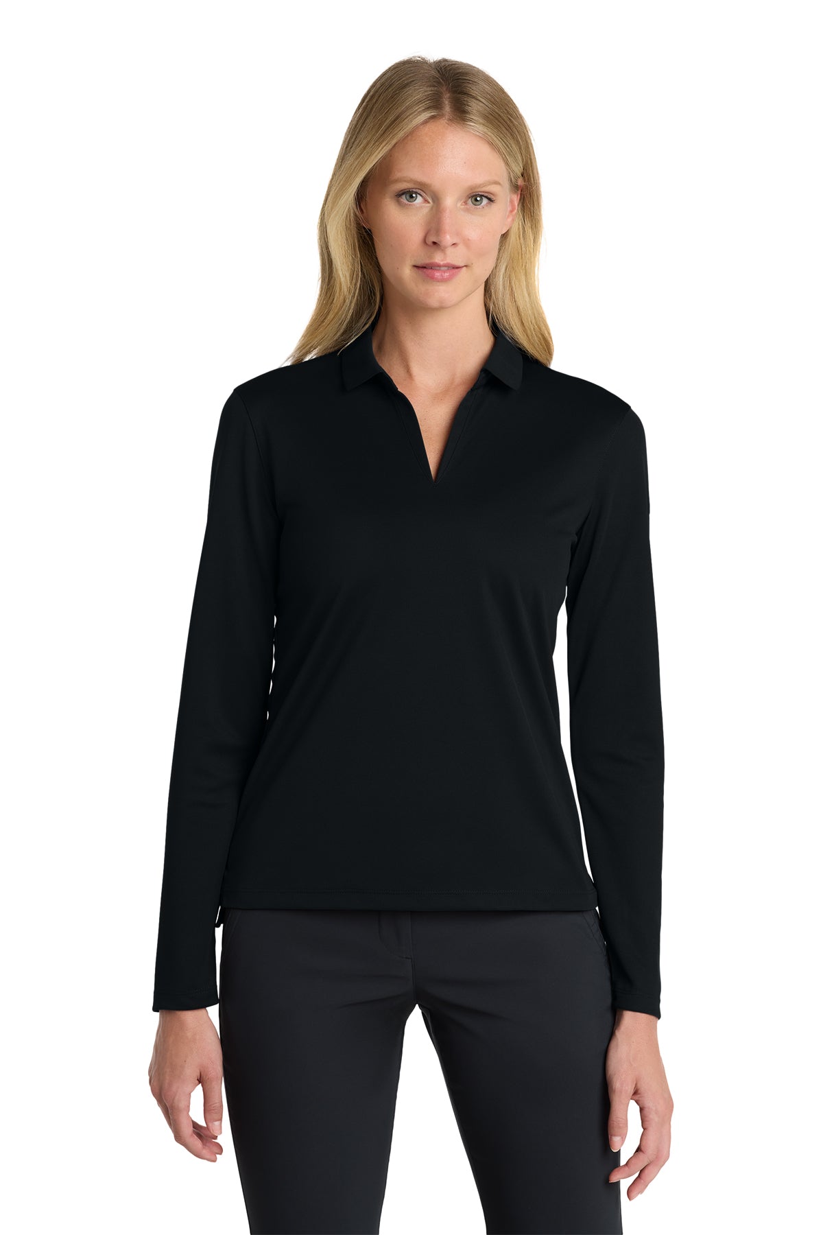 Nike Women's Dri-FIT Micro Pique 2.0 Long Sleeve Polo | NKDC2105