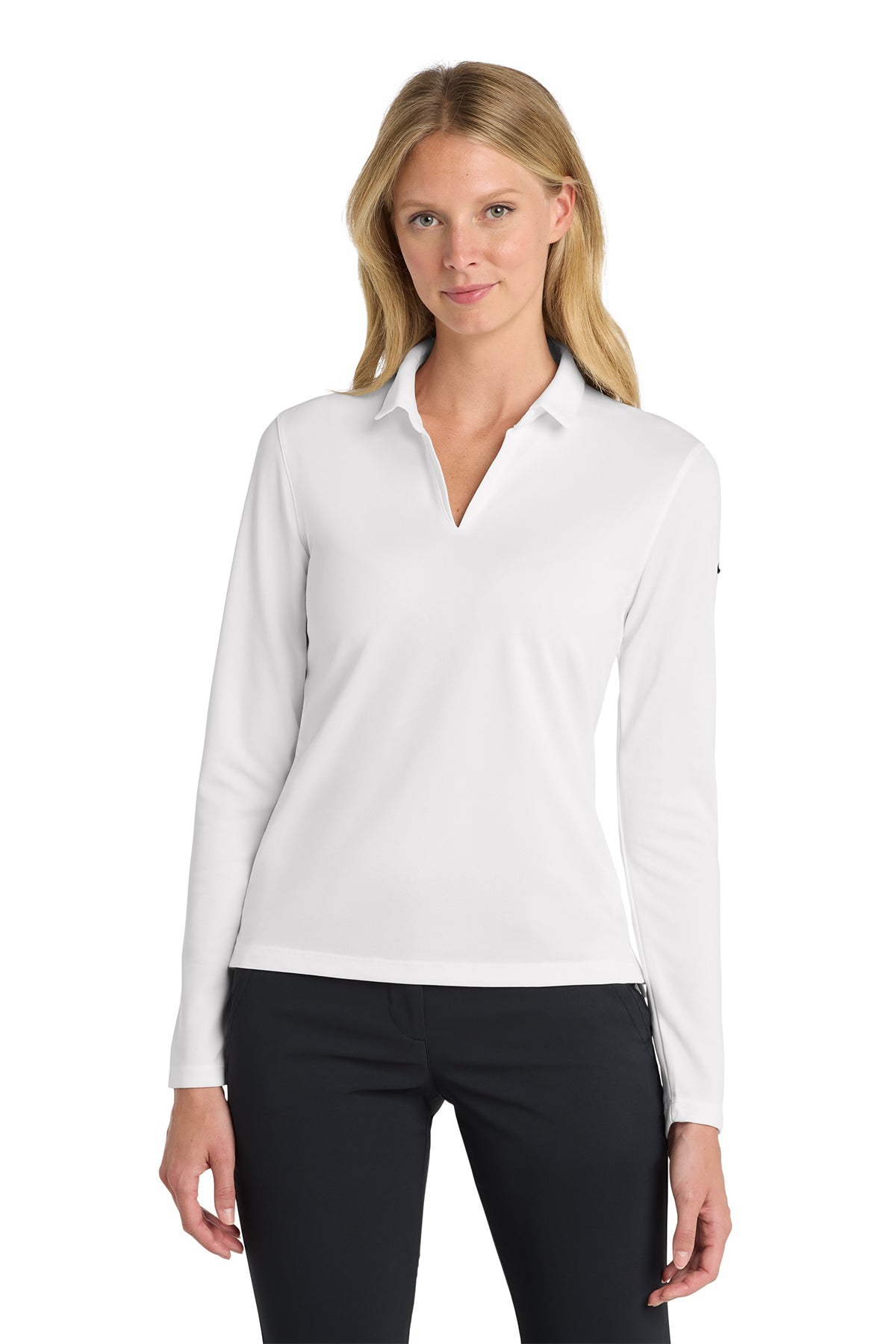 Nike Women's Dri-FIT Micro Pique 2.0 Long Sleeve Polo | NKDC2105