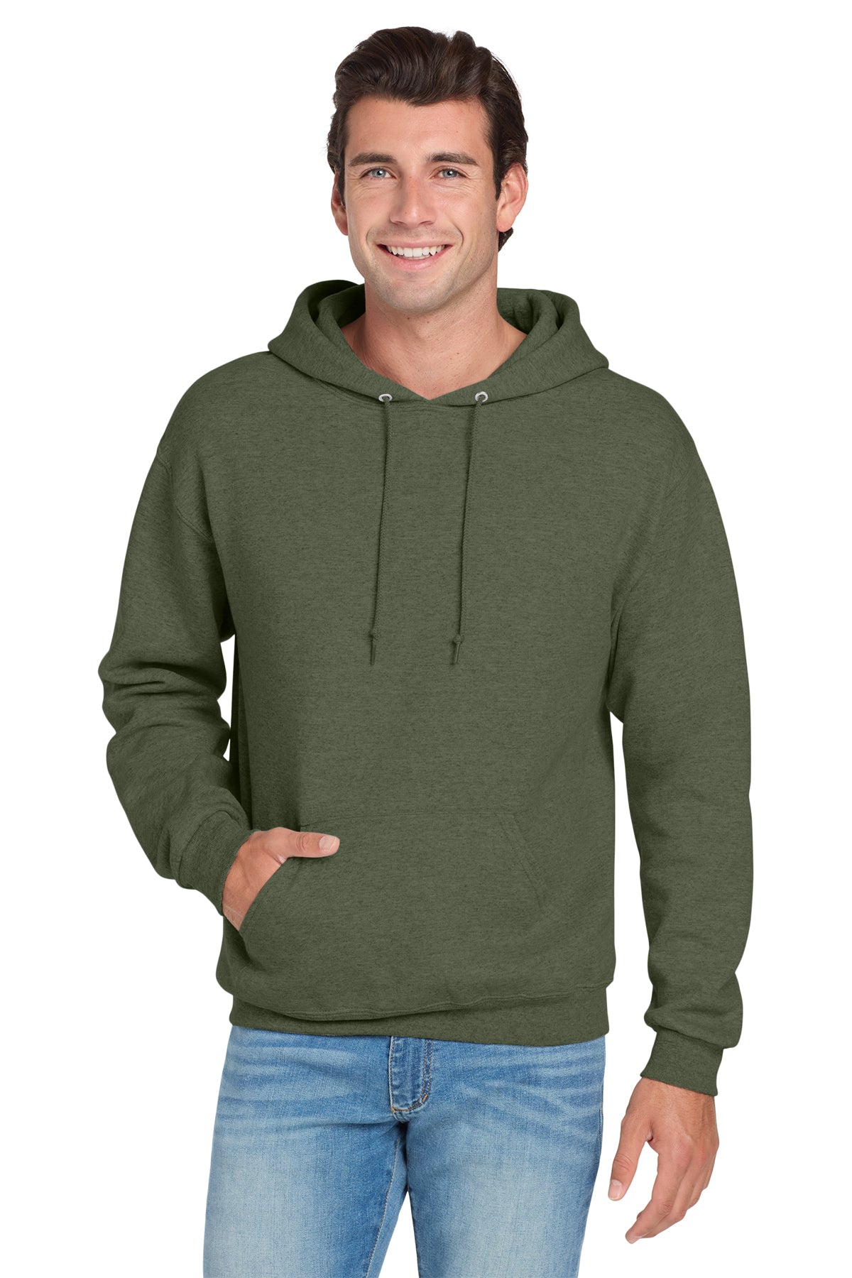 Jerzees 996 NuBlend Hoodie - Military Green Heather