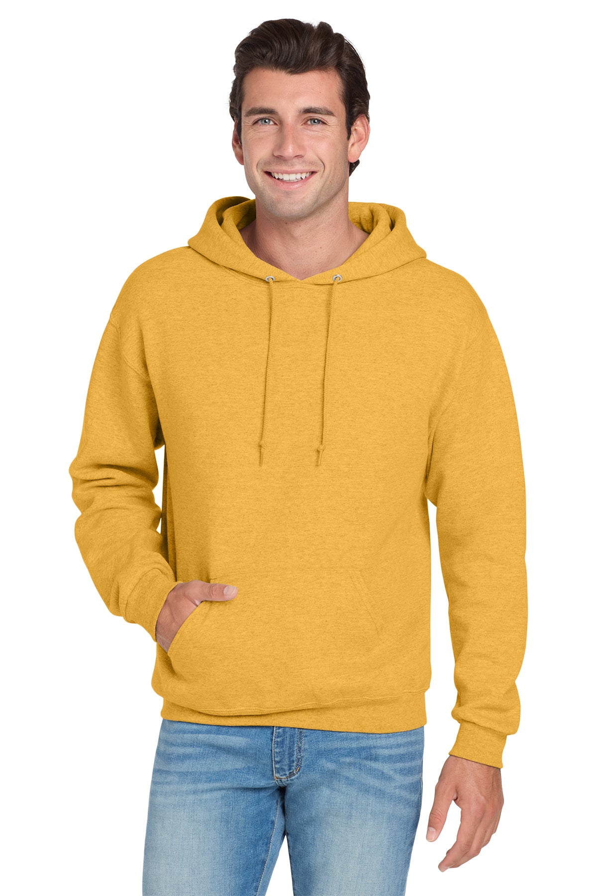 Jerzees 996 NuBlend Hoodie - Mustard Heather