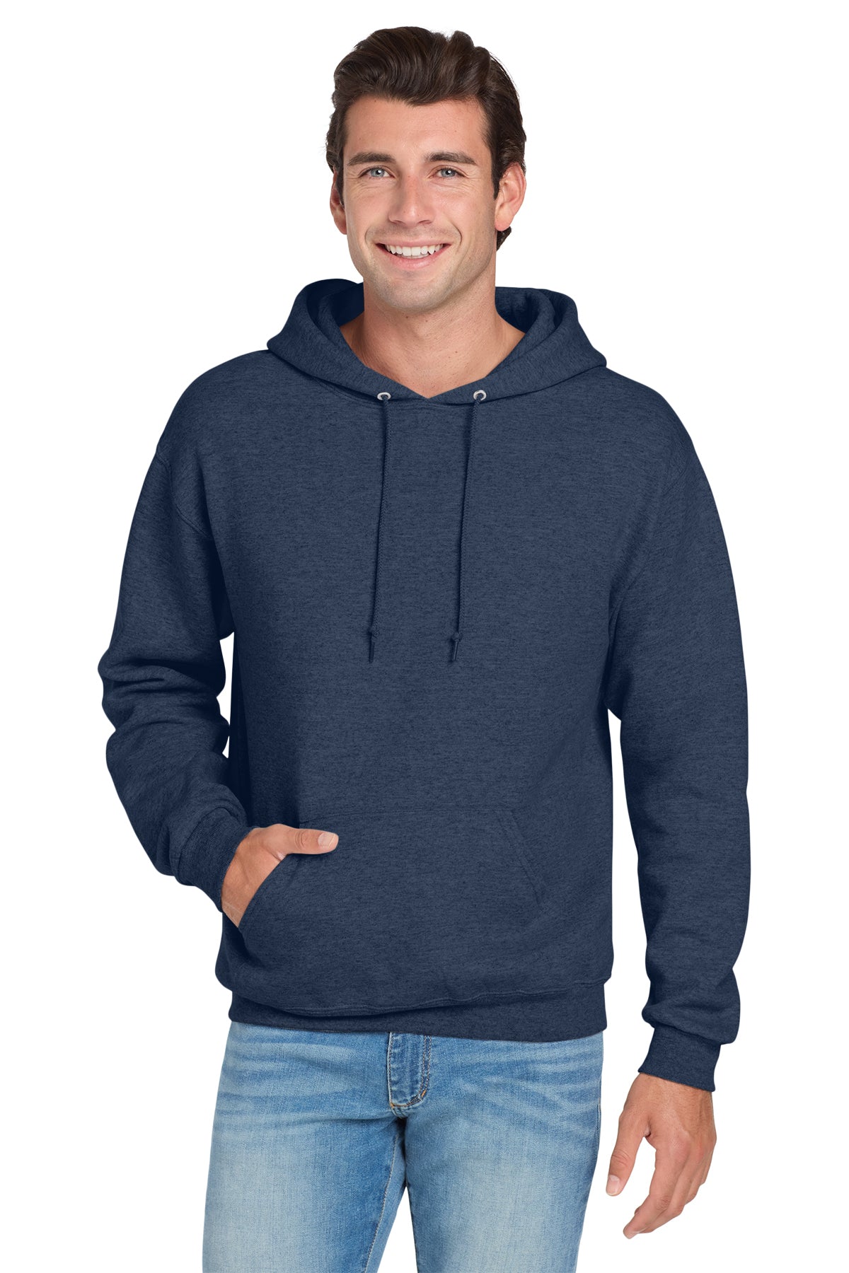 Jerzees 996 NuBlend Hoodie - Vintage Heather Navy