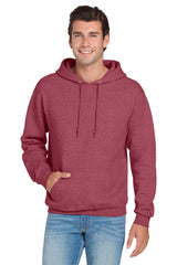 Jerzees 996 NuBlend Hoodie - Vintage Heather Red