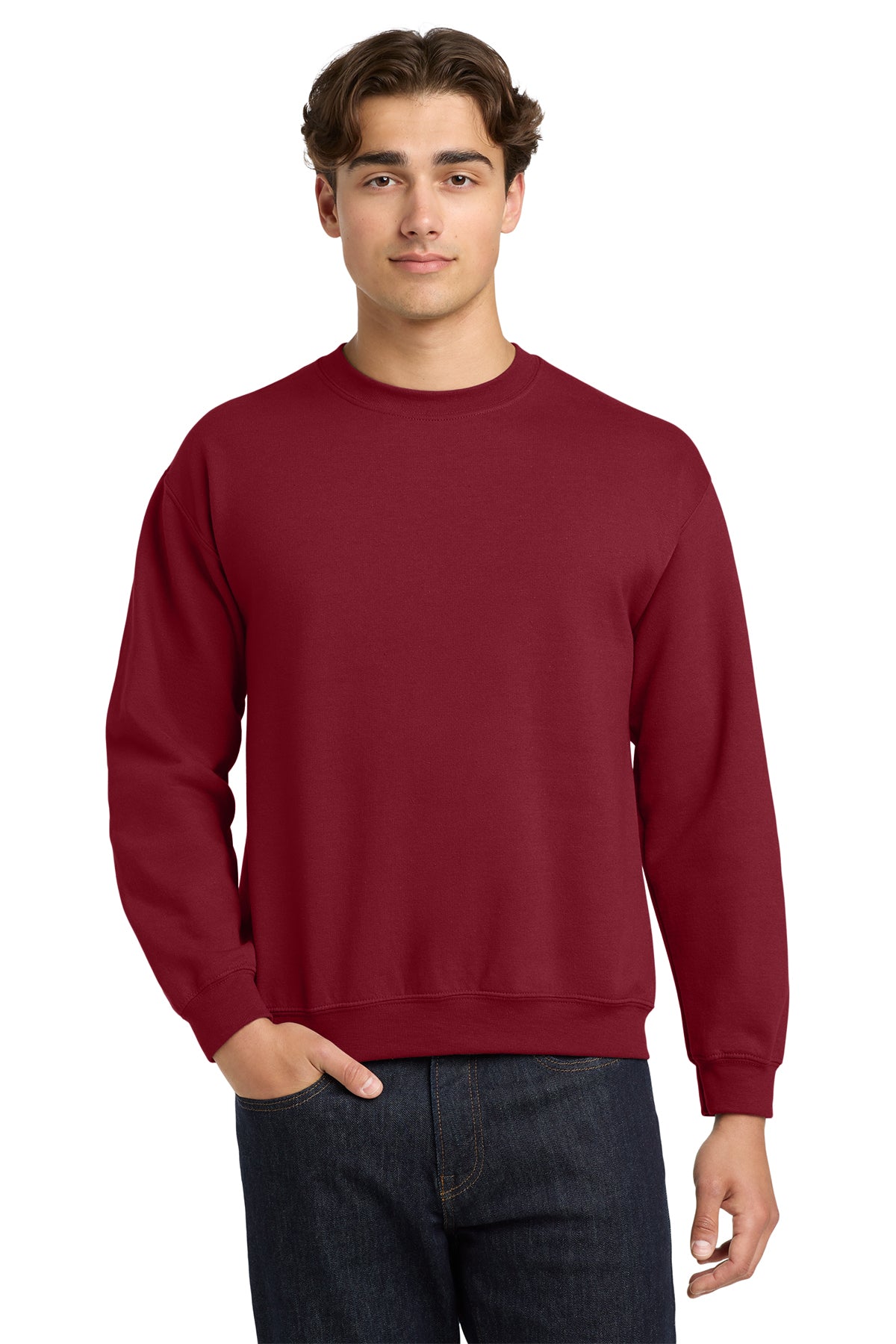 Gildan 18000 Heavy Blend Crewneck Sweatshirt - Cardinal Red