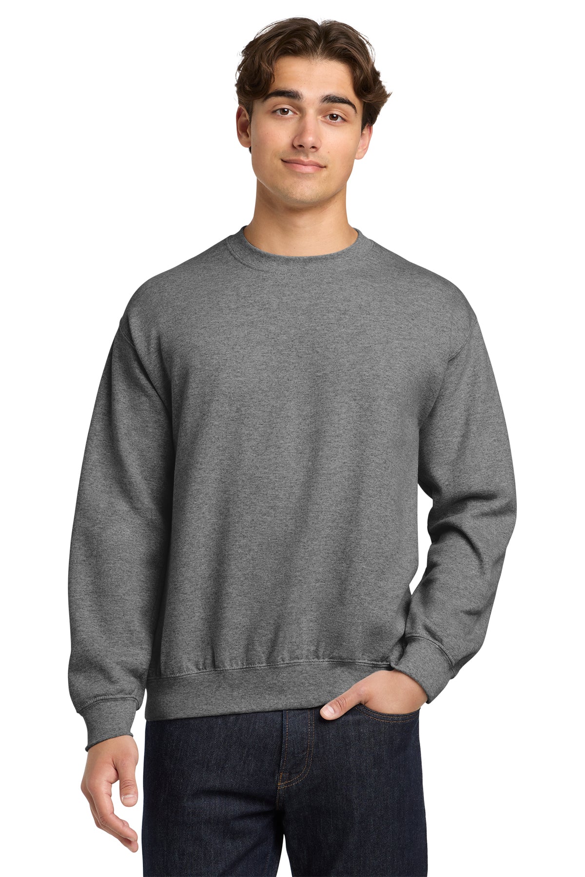 Gildan 18000 Heavy Blend Crewneck Sweatshirt - Graphite Heather