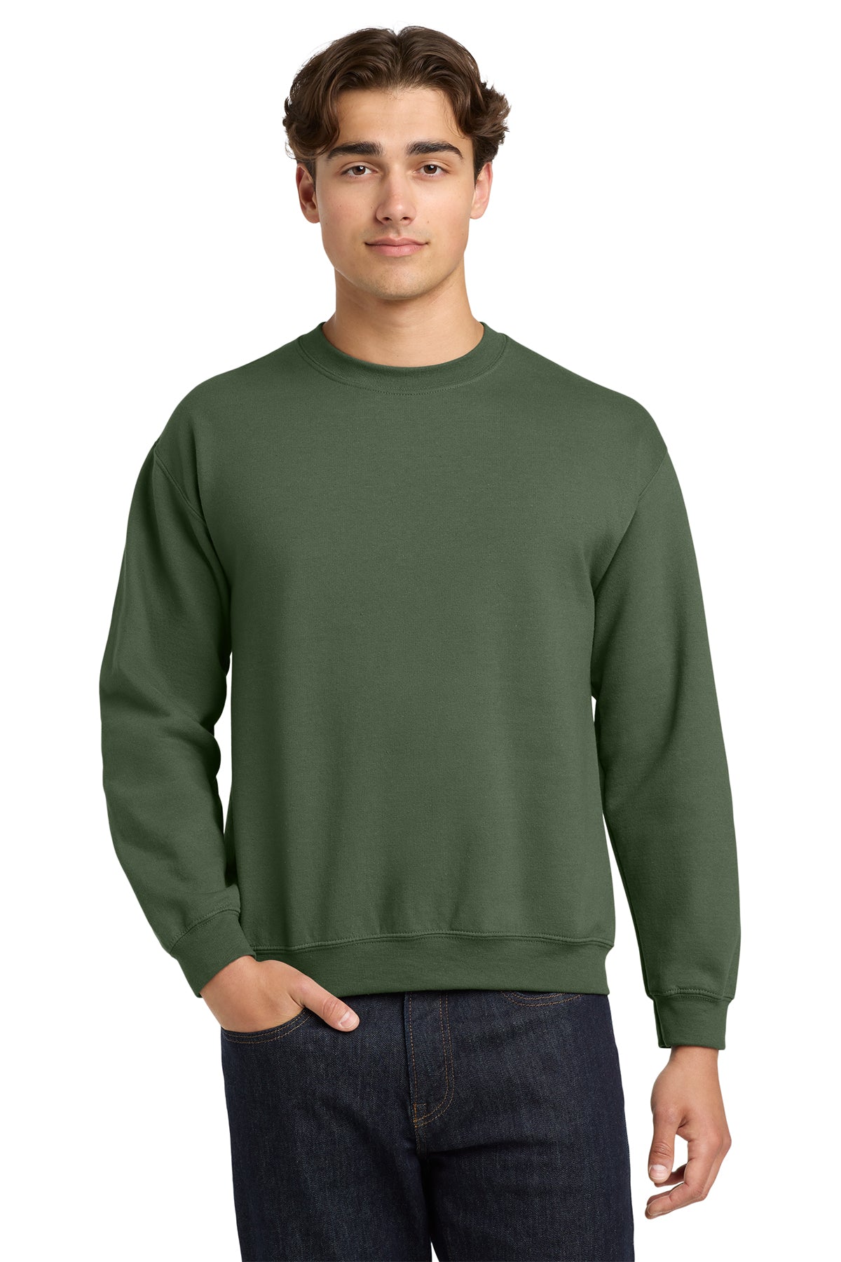 Gildan 18000 Heavy Blend Crewneck Sweatshirt - Military Green
