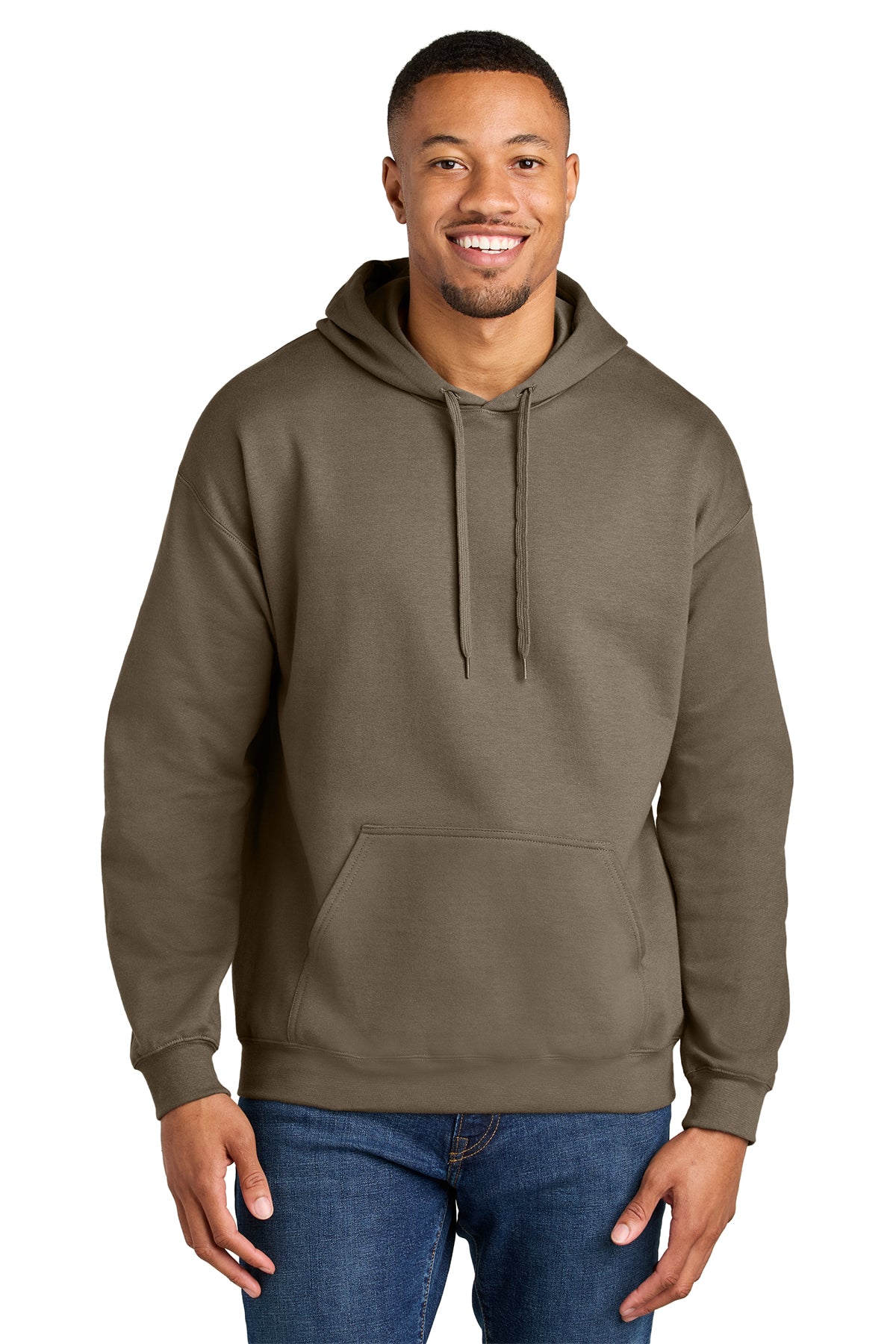 Gildan SF500 Softstyle Midweight Hoodie - Brown Savana