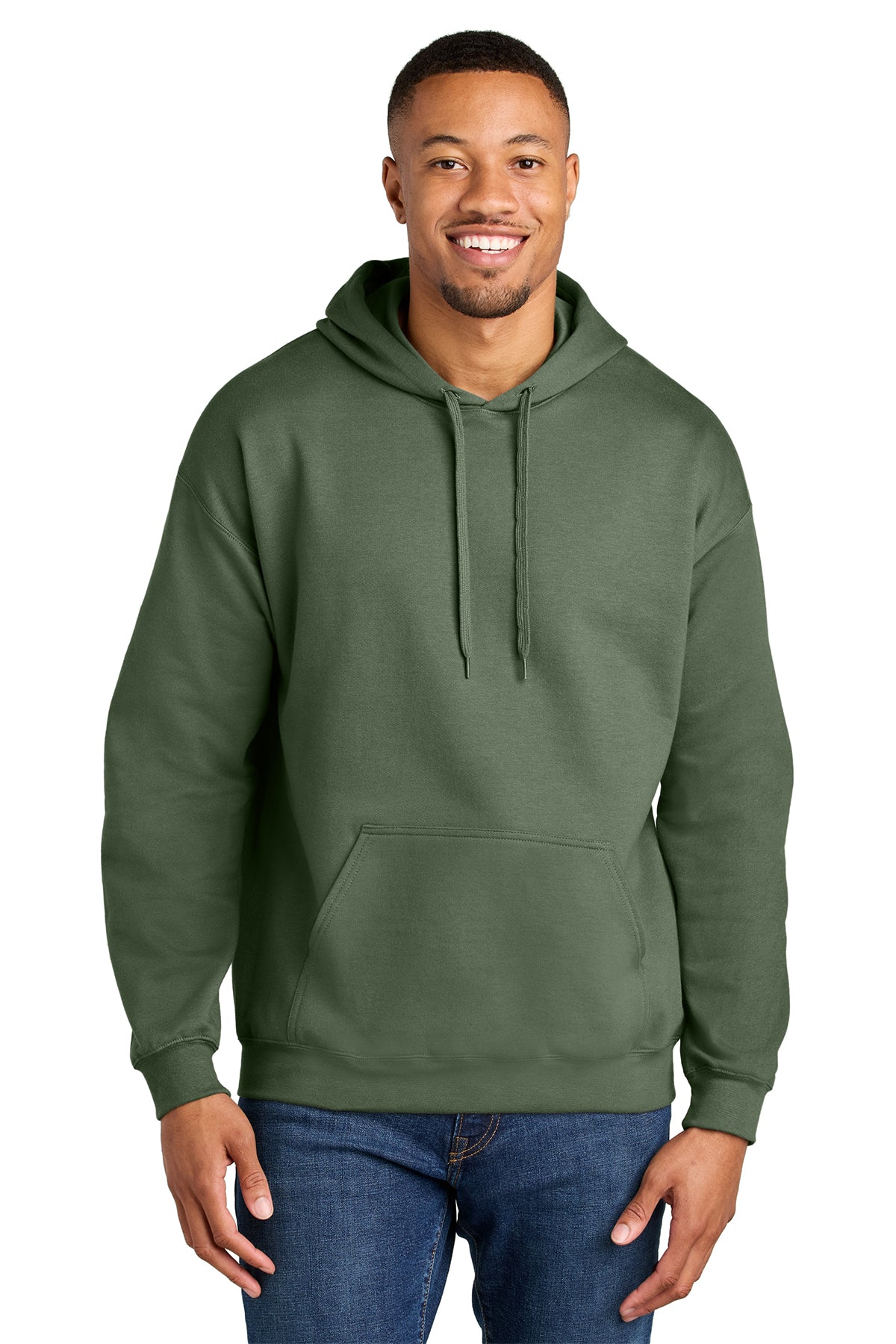 Gildan SF500 Softstyle Midweight Hoodie - Military Green