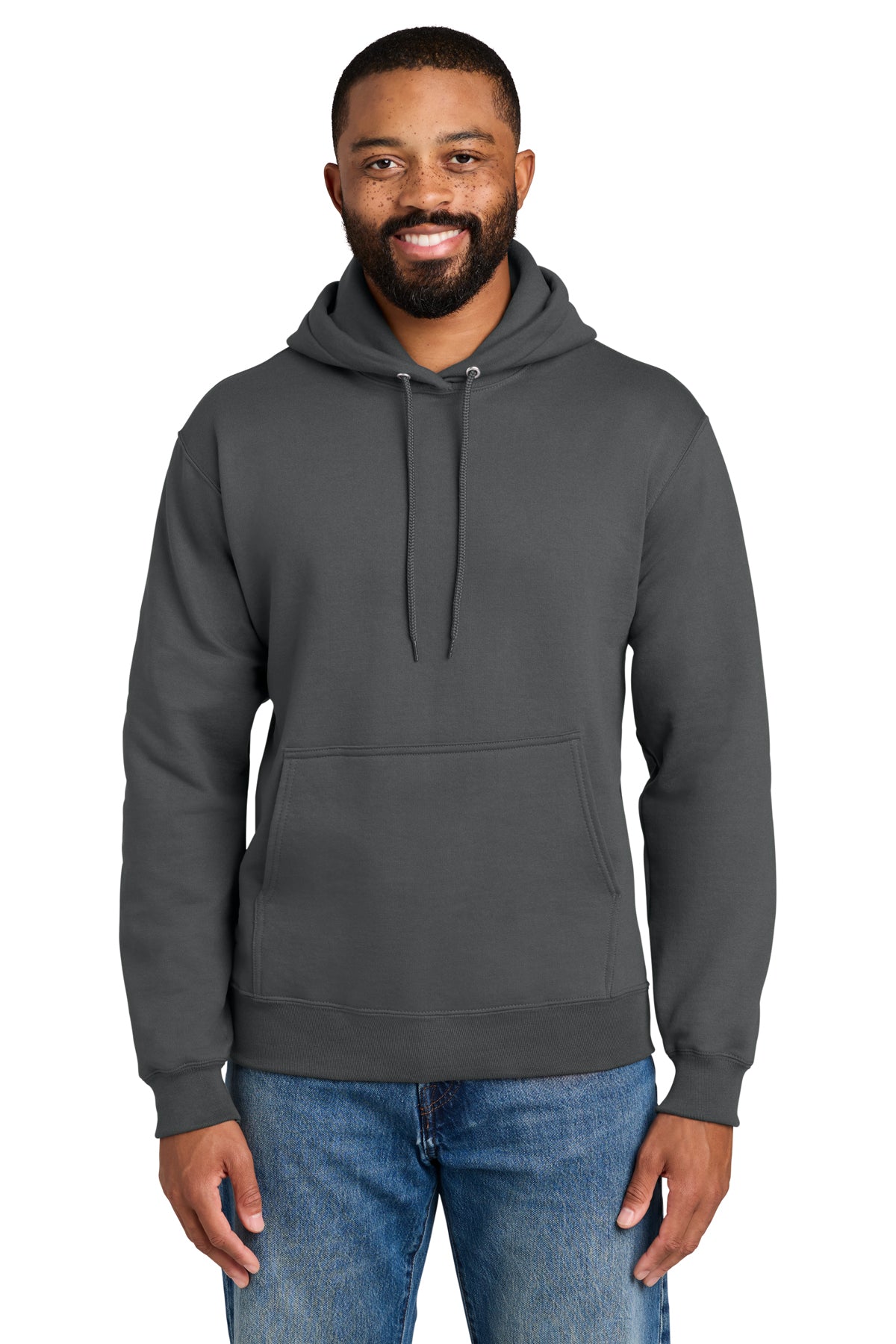 Port & Company PC90H Essential Fleece Pullover Hoodie - Charcoal