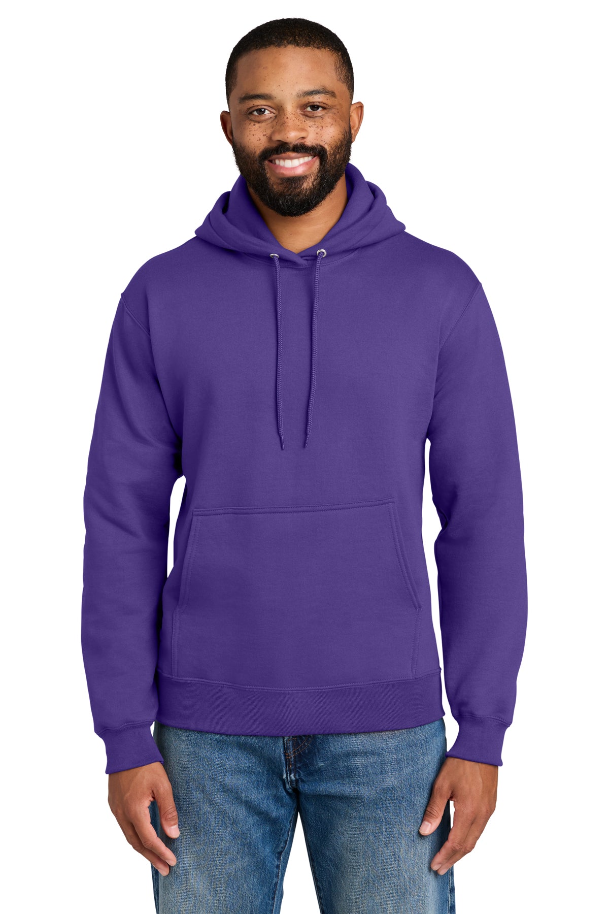 Port & Company PC90H Essential Fleece Pullover Hoodie - Purple