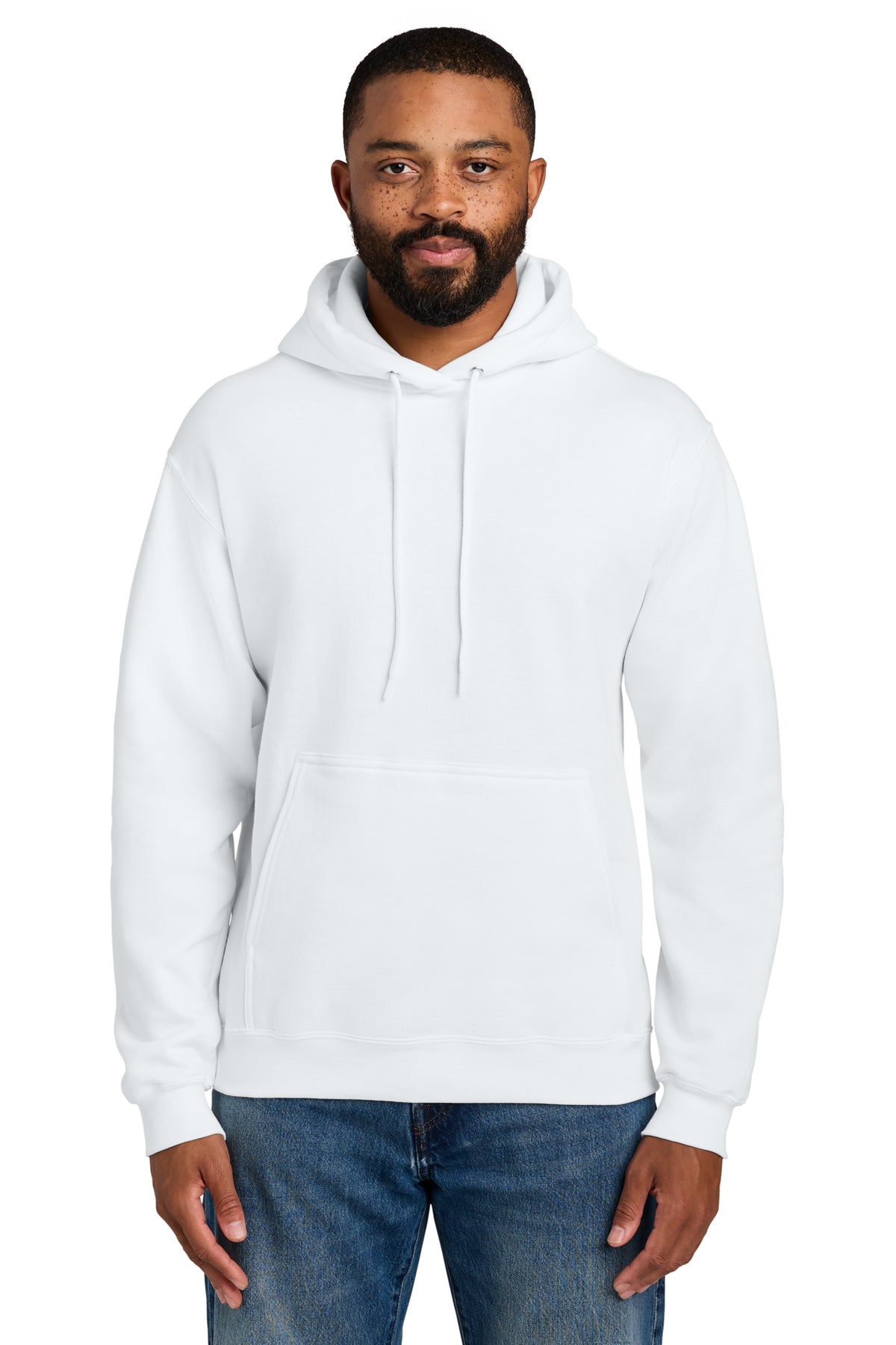 Port & Company PC90H Essential Fleece Pullover Hoodie - White