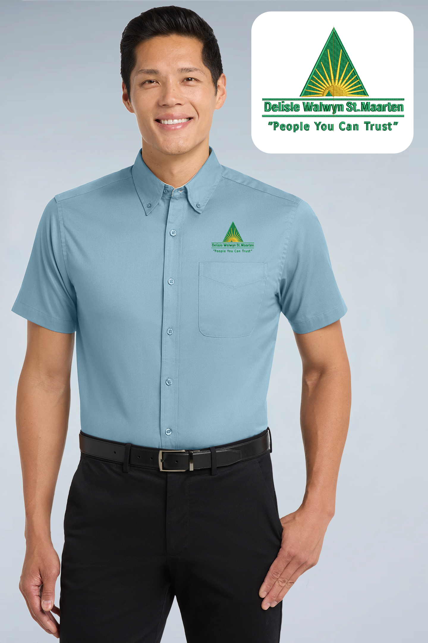 Delisle Walwyn St.Maarten - Port Authority ®  Short Sleeve Easy Care Shirt.  S508