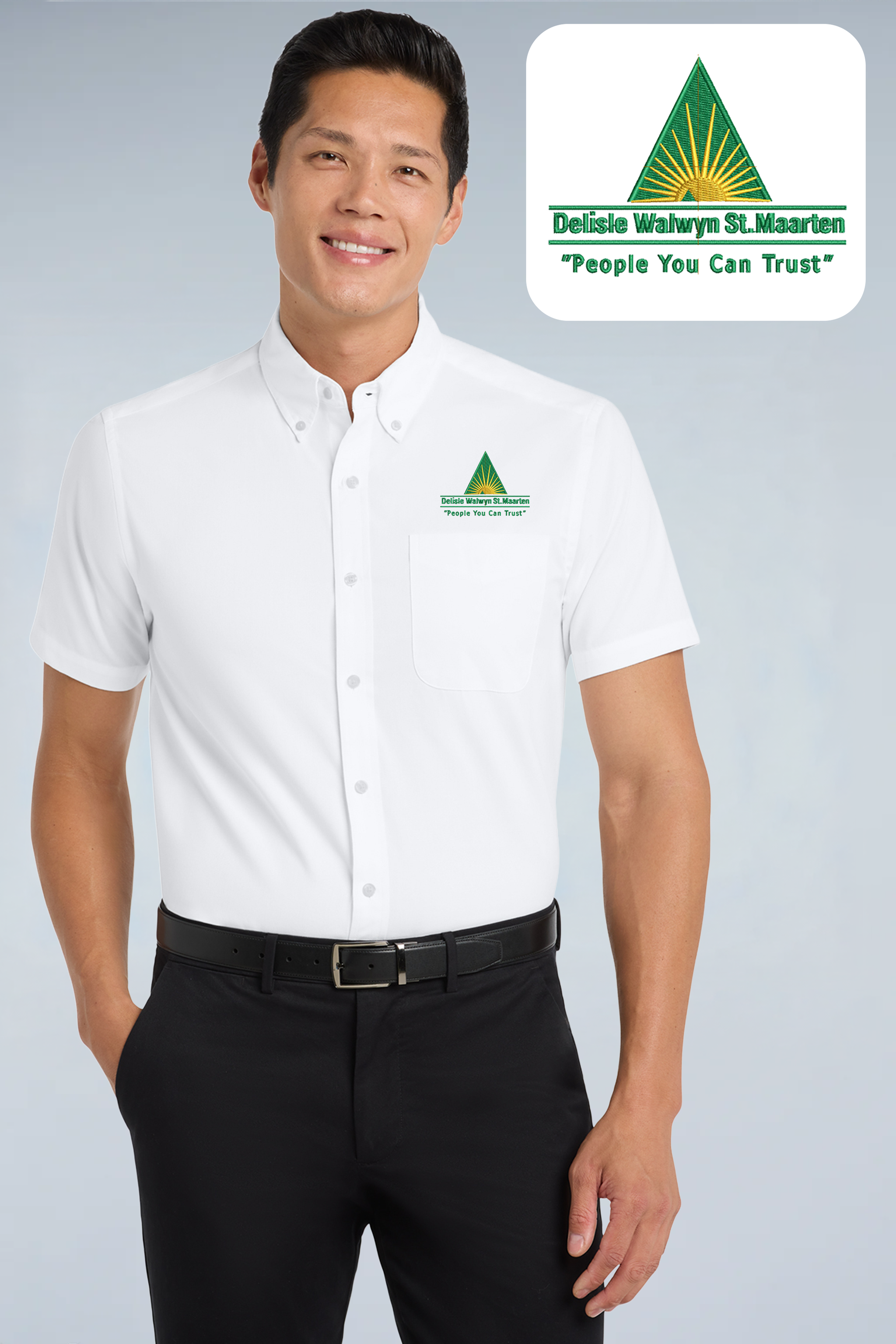 Delisle Walwyn St.Maarten - Port Authority ®  Short Sleeve Easy Care Shirt.  S508