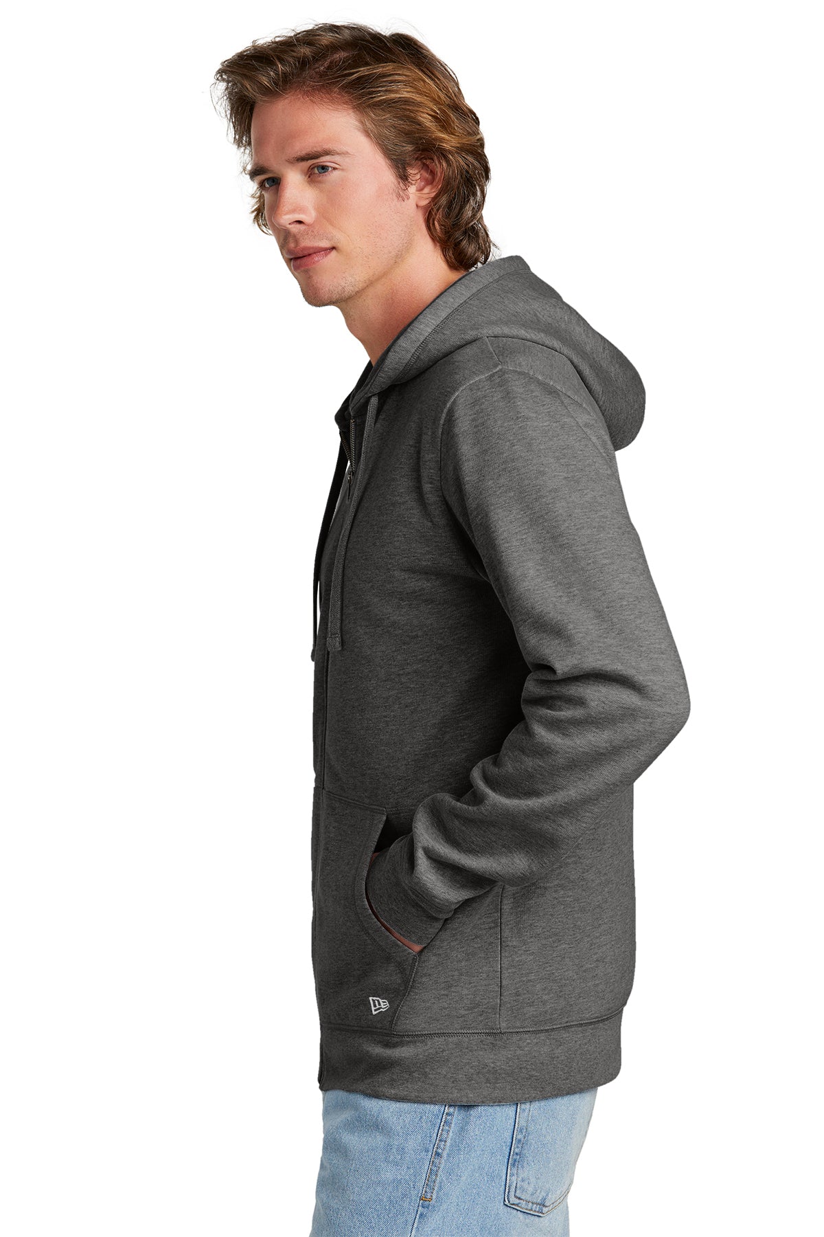 NEA551 New Era® Comeback Fleece Full-Zip Hoodie