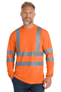 CornerStone® - ANSI 107 Class 3 Long Sleeve Snag-Resistant Reflective T-Shirt | CS409