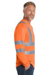 CornerStone® - ANSI 107 Class 3 Long Sleeve Snag-Resistant Reflective T-Shirt | CS409