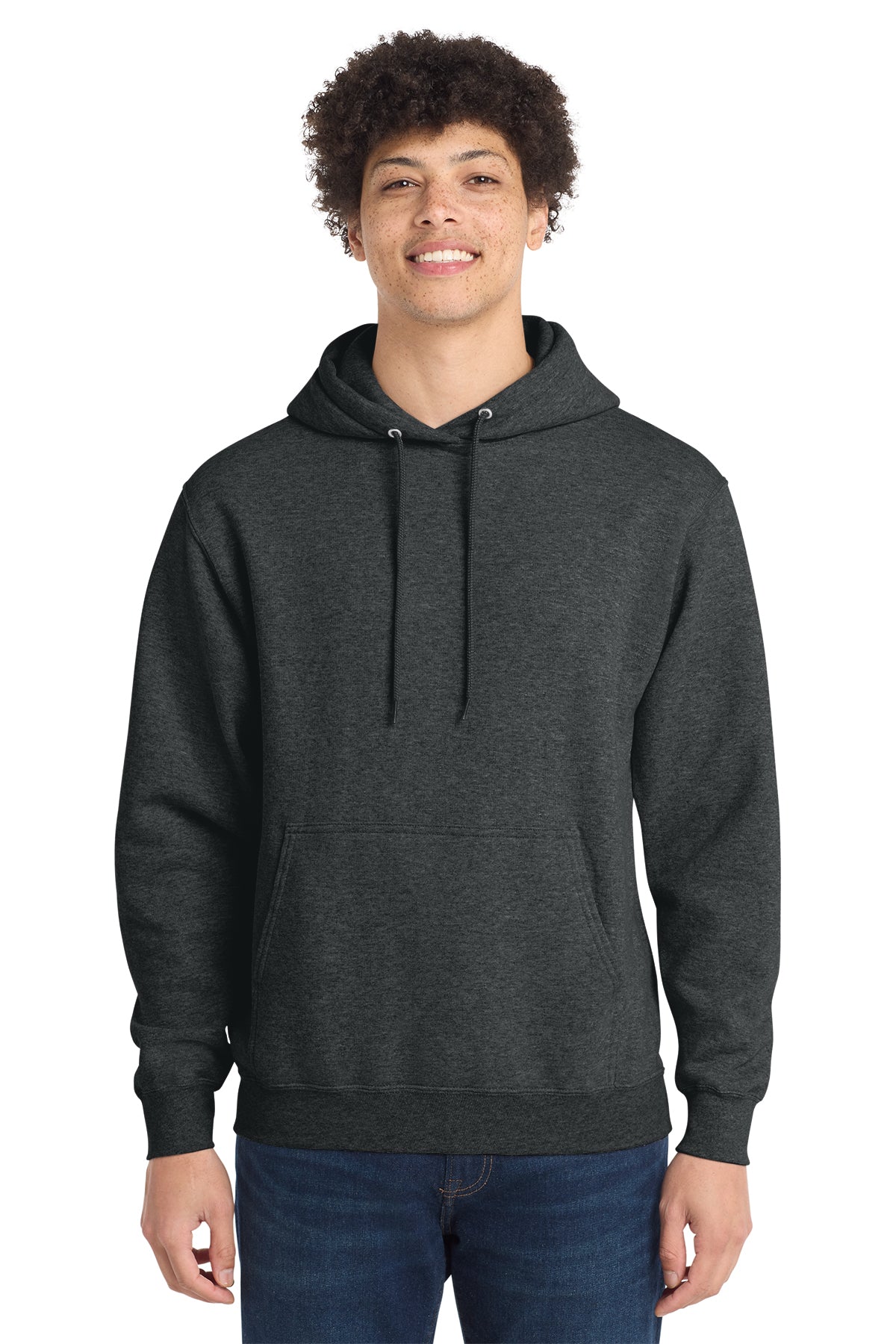 Port & Company PC78H Core Fleece Pullover Hoodie - Black Heather