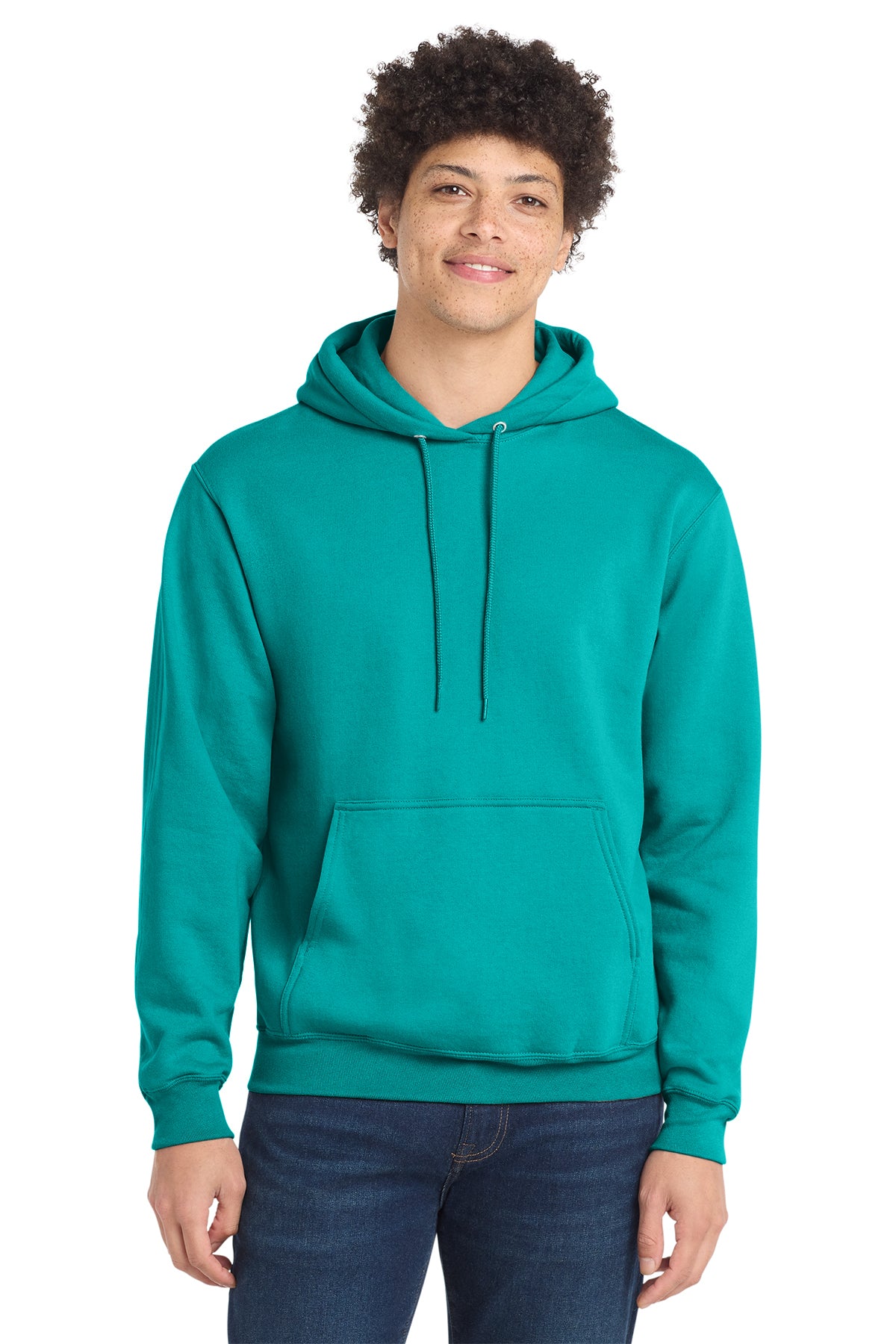 Port & Company PC78H Core Fleece Pullover Hoodie - Bright Aqua