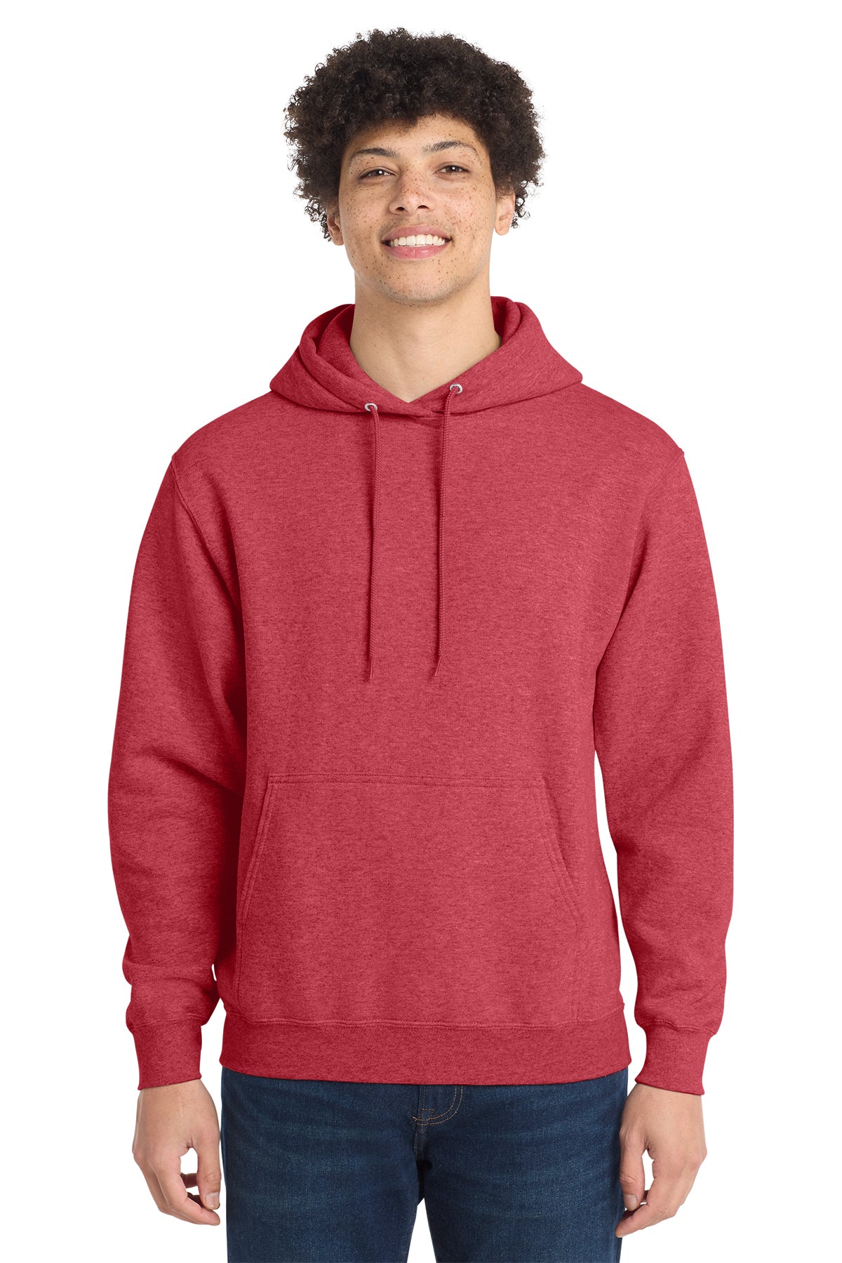 Port & Company PC78H Core Fleece Pullover Hoodie - Heather Red