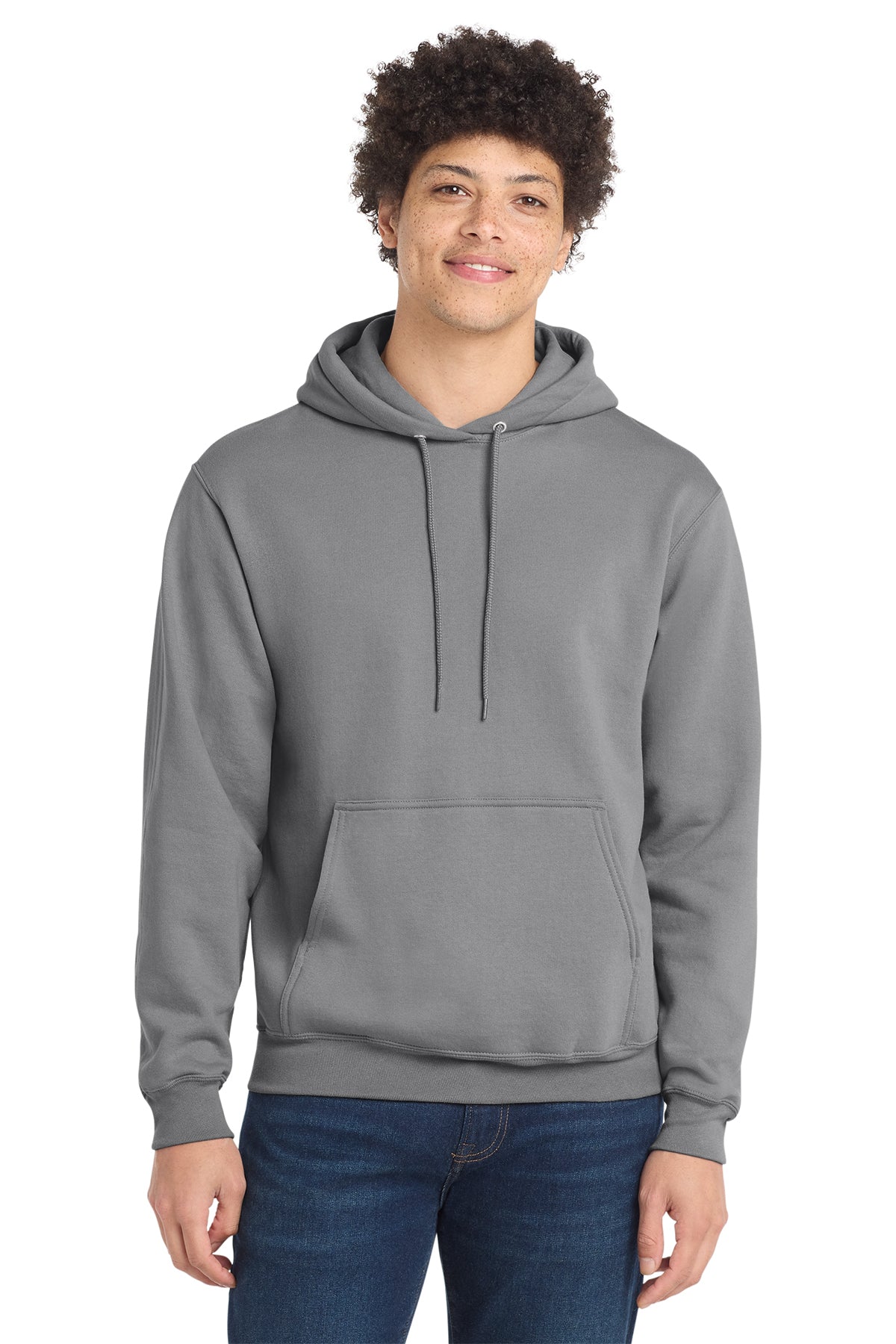 Port & Company PC78H Core Fleece Pullover Hoodie - Medium Grey