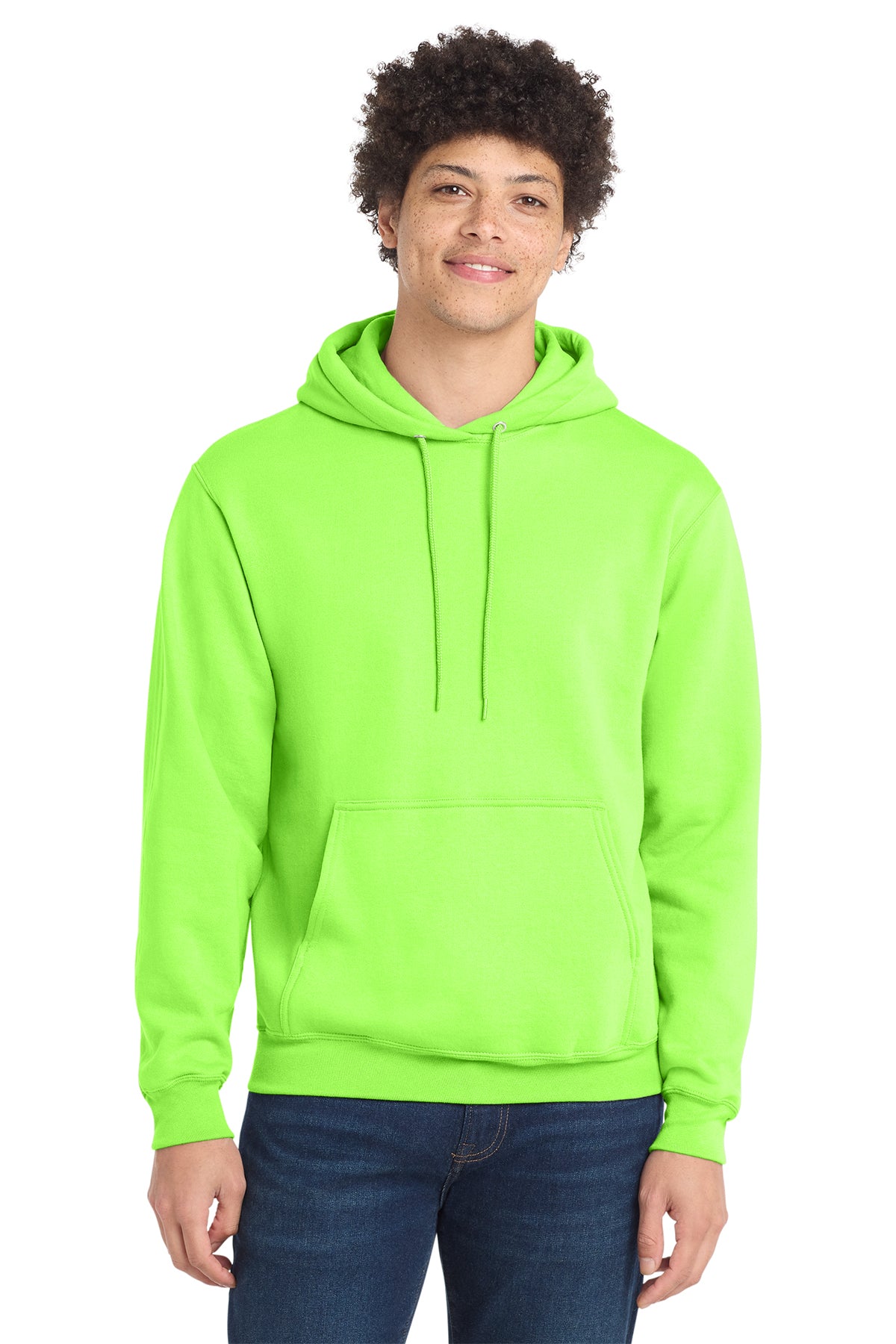 Port & Company PC78H Core Fleece Pullover Hoodie - Neon Green
