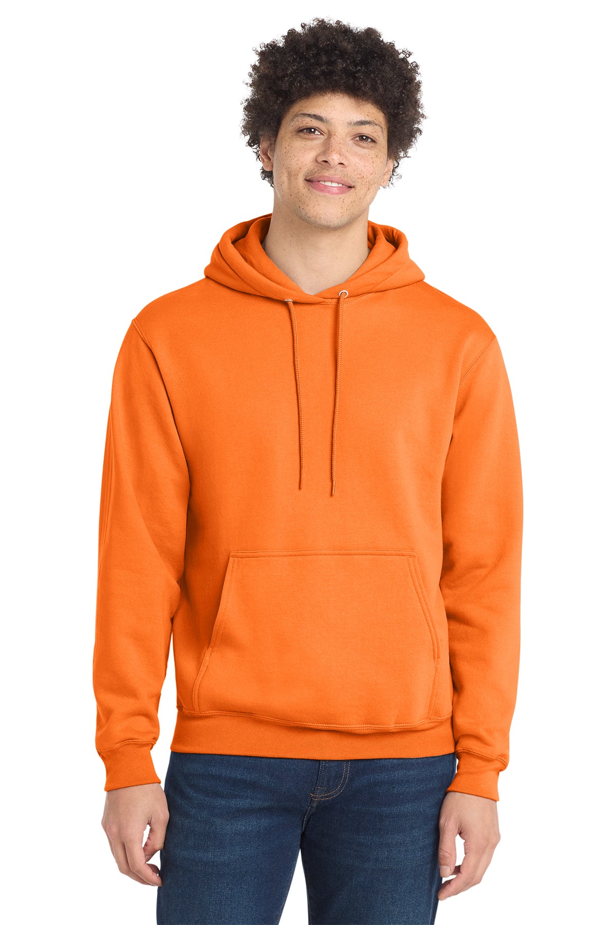 Port & Company PC78H Core Fleece Pullover Hoodie - Neon Orange