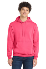 Port & Company PC78H Core Fleece Pullover Hoodie - Neon Pink