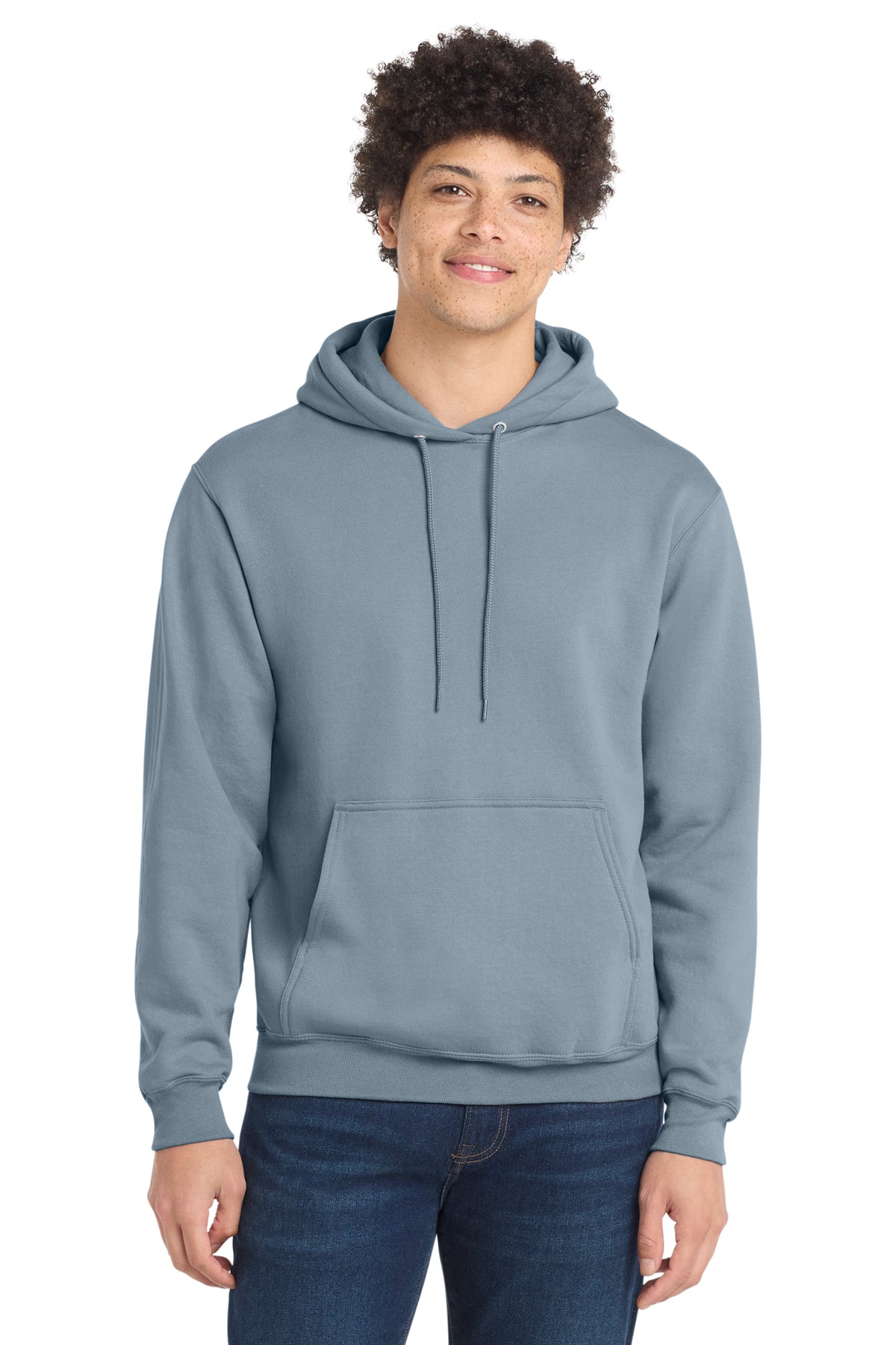 Port & Company PC78H Core Fleece Pullover Hoodie - Stonewashed Blue