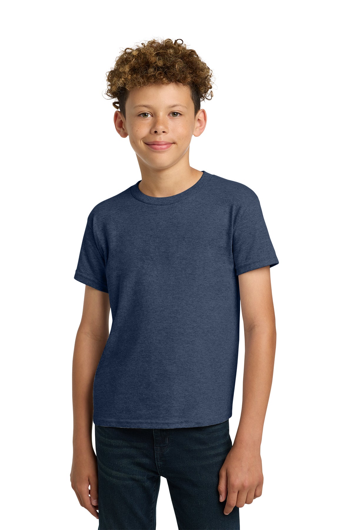 Gildan 5000B Youth Heavy Cotton T-Shirt - Heather Navy