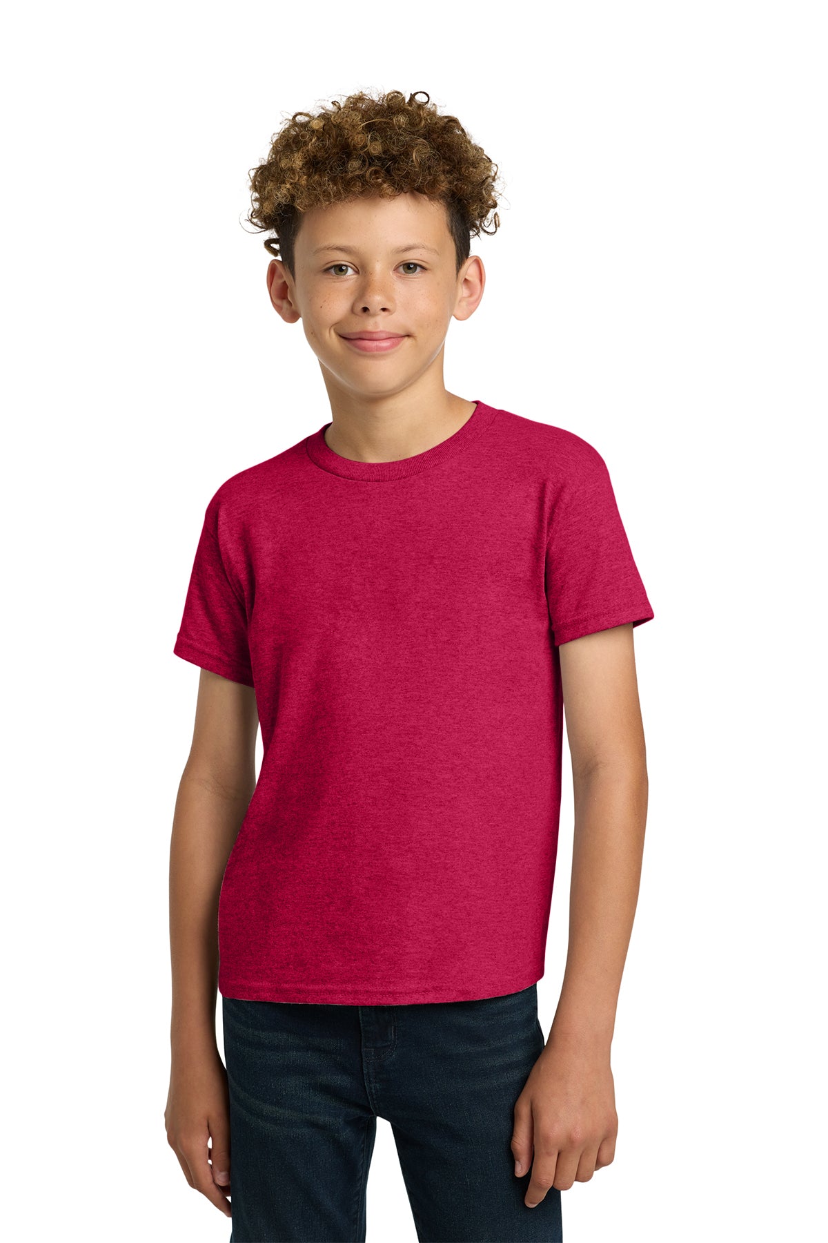 Gildan 5000B Youth Heavy Cotton T-Shirt - Heather Red