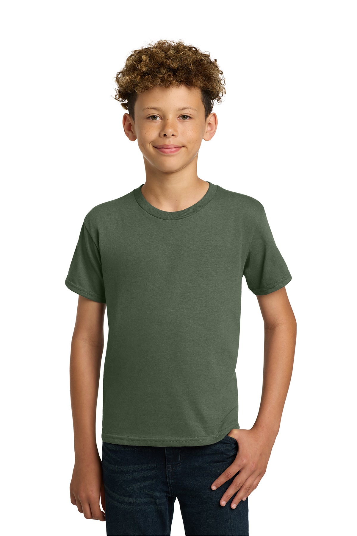 Gildan 5000B Youth Heavy Cotton T-Shirt - Military Green