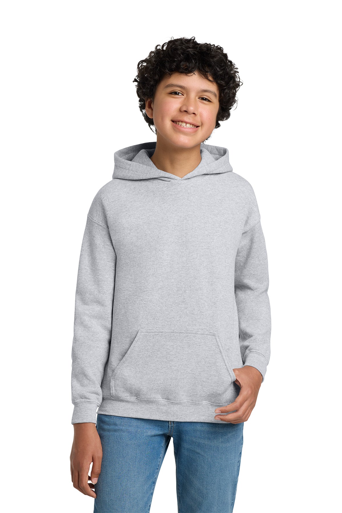 Gildan 18500B Youth Heavy Blend Hoodie - Ash Grey