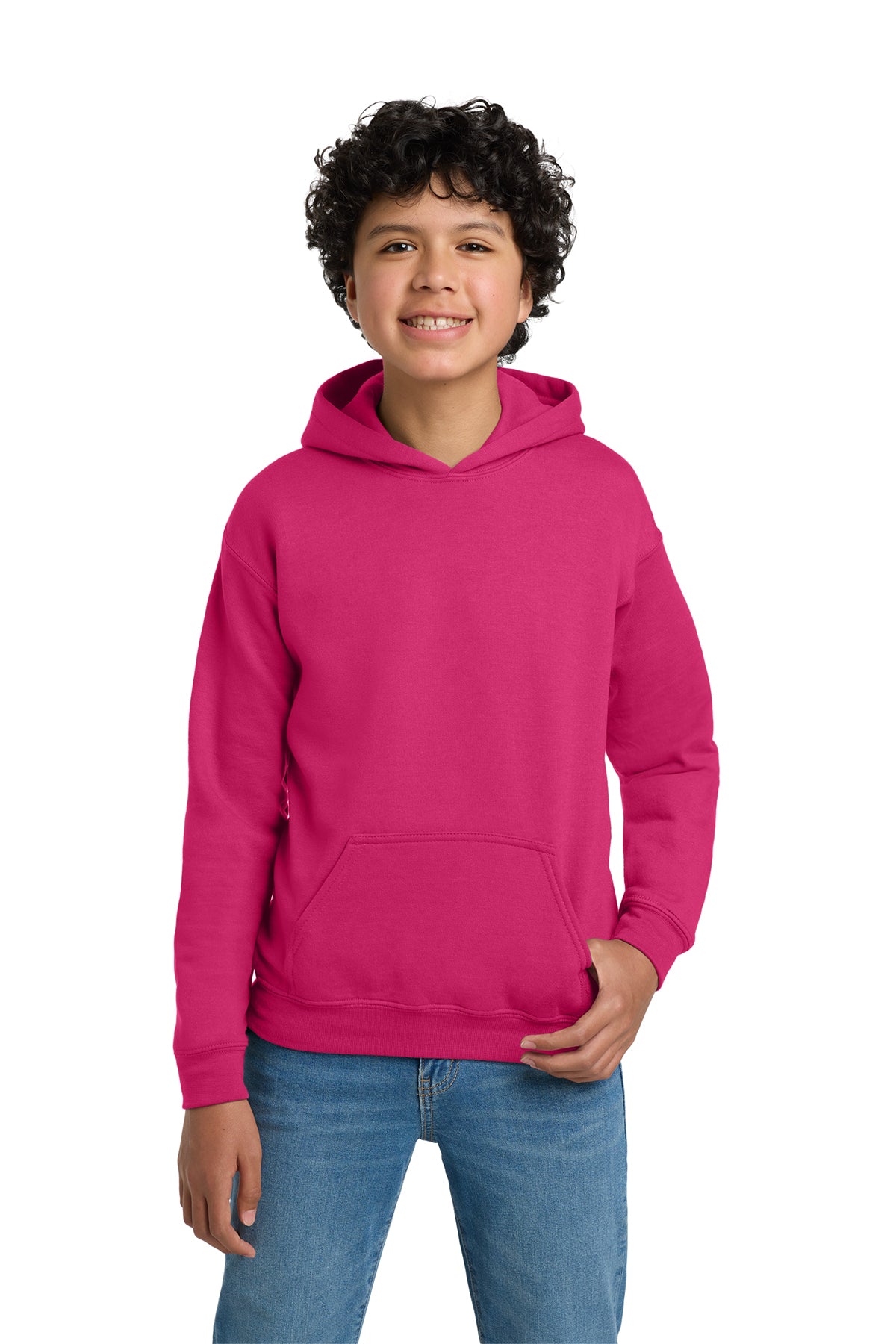 Gildan 18500B Youth Heavy Blend Hoodie - Heliconia