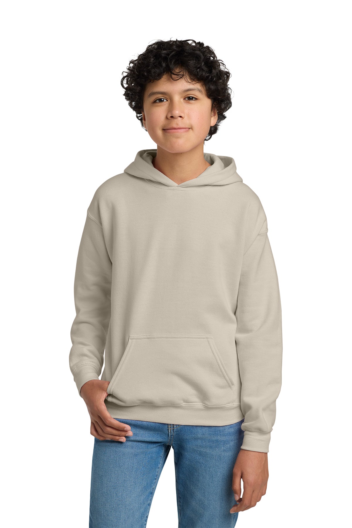 Gildan 18500B Youth Heavy Blend Hoodie - Sand