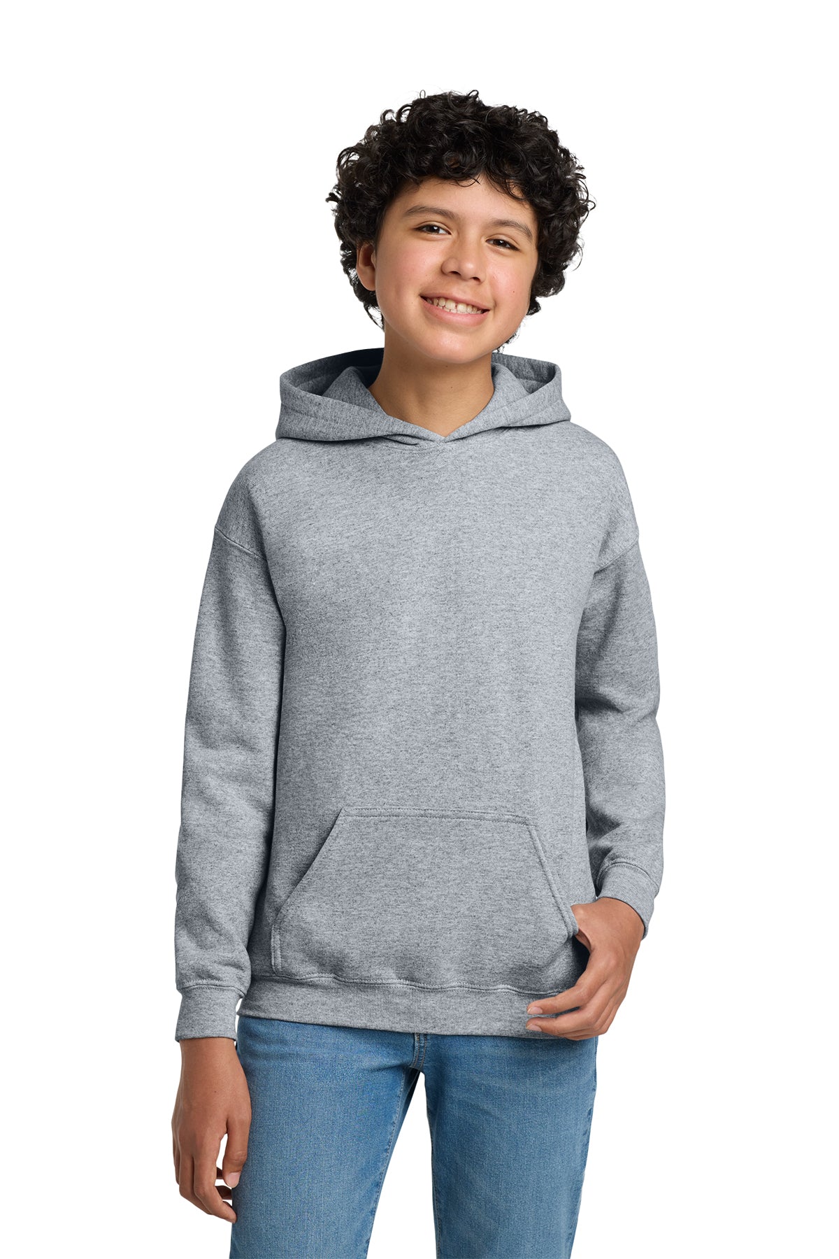 Gildan 18500B Youth Heavy Blend Hoodie - Sport Grey
