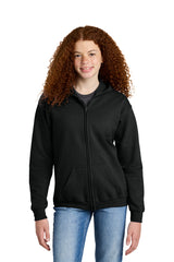 Gildan® - Youth Heavy Blend™ Full-Zip Hooded Sweatshirt | G185B
