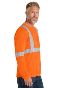 CornerStone® ANSI 107 Class 2 Long Sleeve Safety T-Shirt | CS401LS