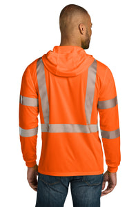 CornerStone® ANSI 107 Class 3 Long Sleeve Segmented Tape Hooded Tee | CS208