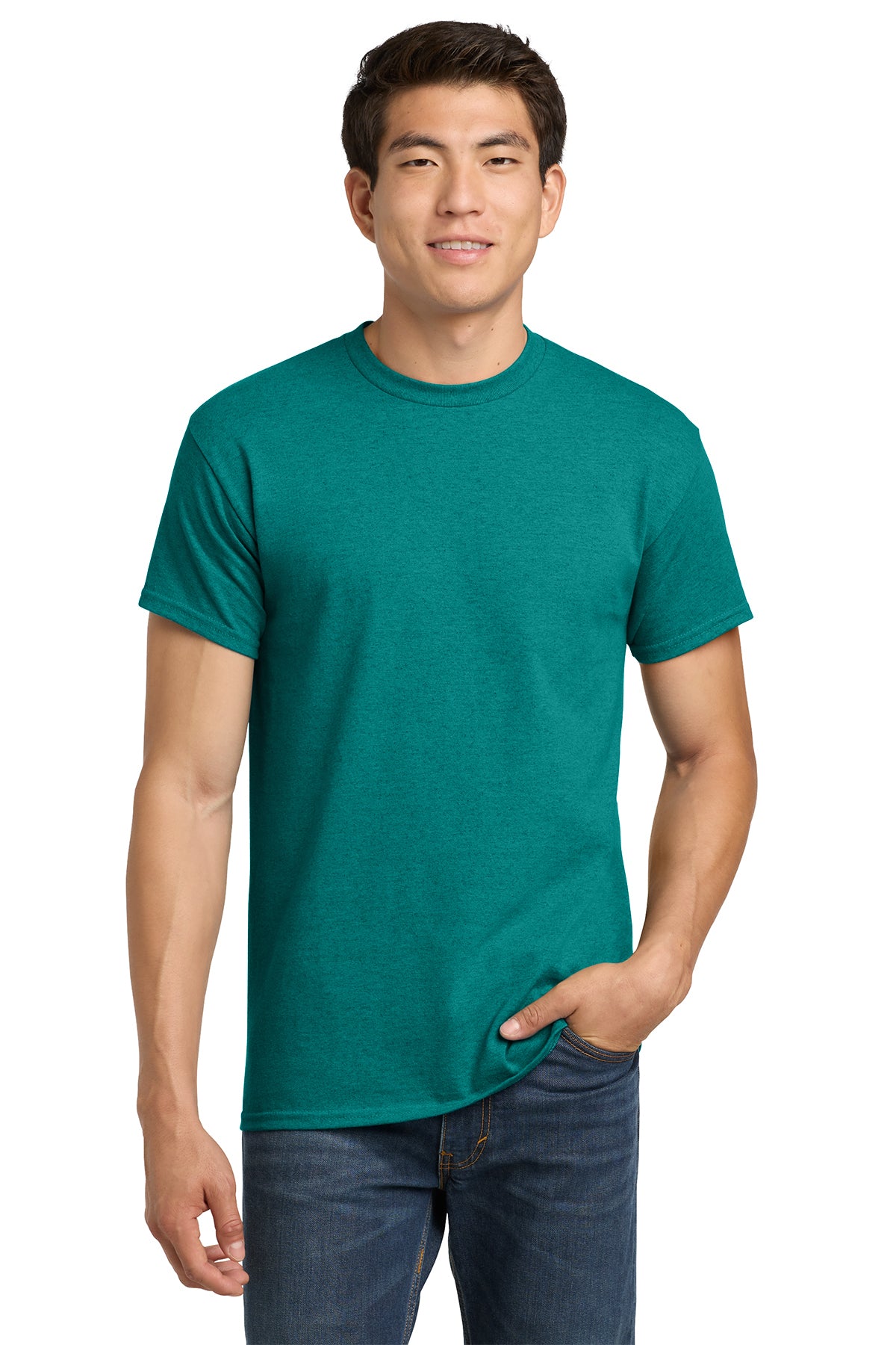 5000 Gildan Heavy Cotton 100% Cotton T-Shirt - Antique Jade Dome
