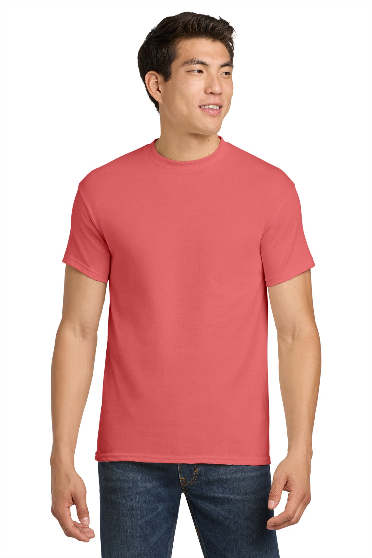 5000 Gildan Heavy Cotton 100% Cotton T-Shirt - Coral Silk