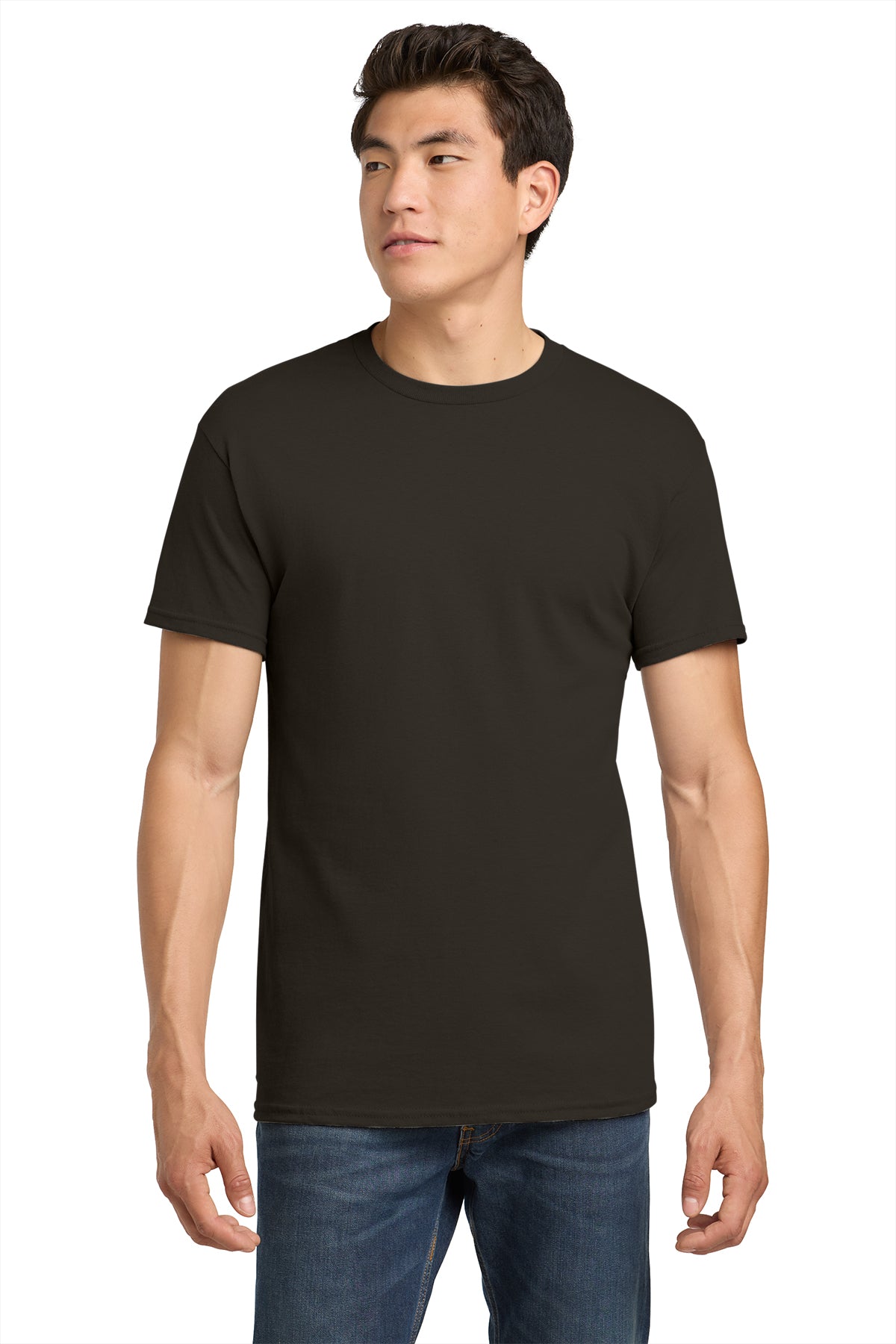 5000 Gildan Heavy Cotton 100% Cotton T-Shirt - Dark Chocolate