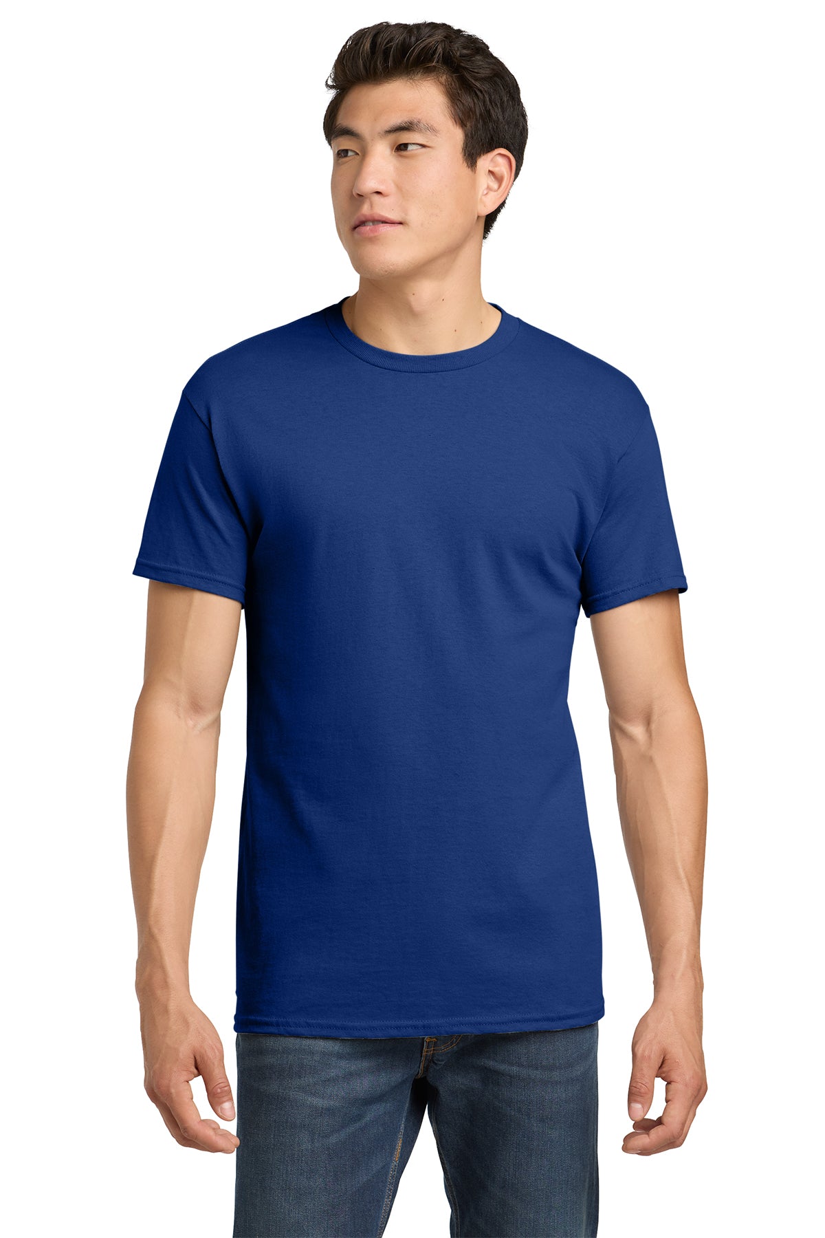 5000 Gildan Heavy Cotton 100% Cotton T-Shirt - Fan Deep Royal