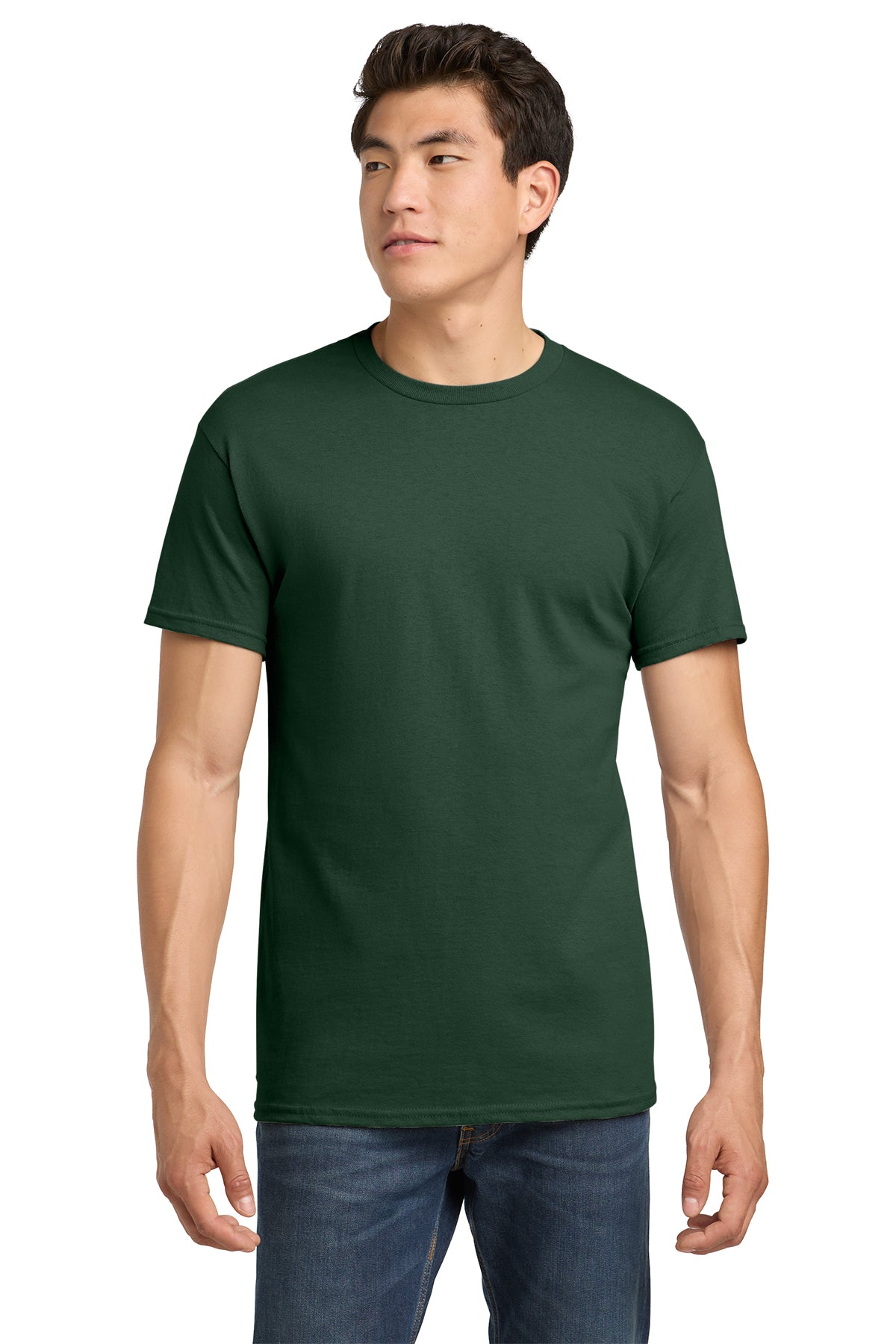 5000 Gildan Heavy Cotton 100% Cotton T-Shirt - Fan Dark Green