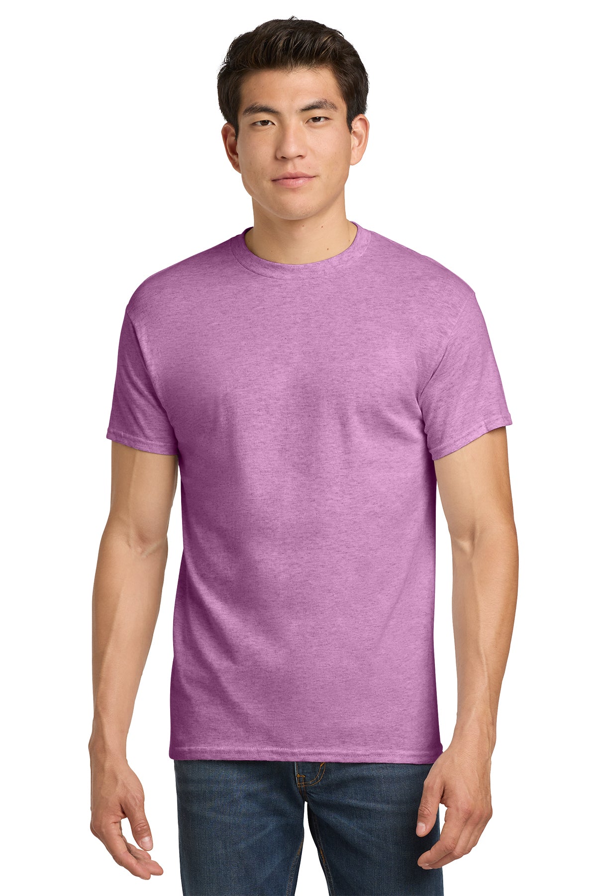 5000 Gildan Heavy Cotton 100% Cotton T-Shirt - Heather Radiant Orchid