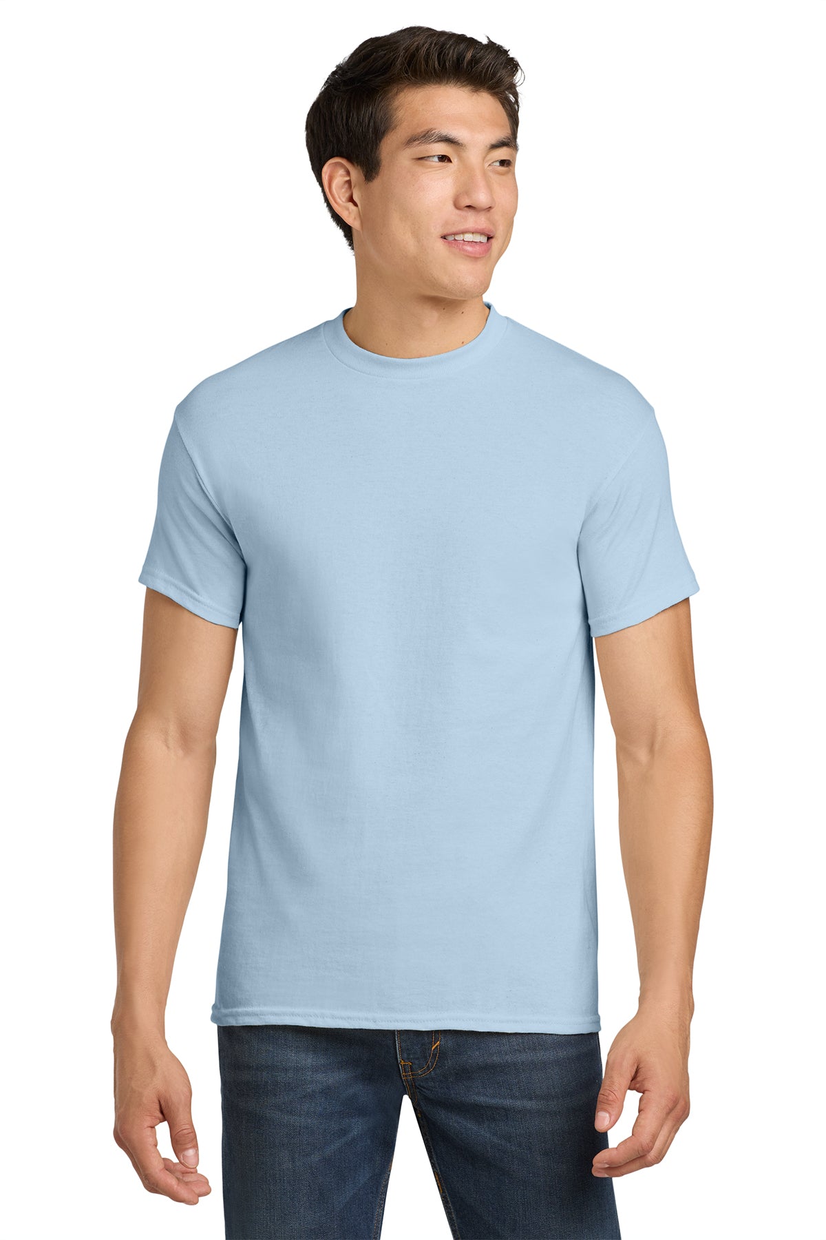 5000 Gildan Heavy Cotton 100% Cotton T-Shirt - Light Blue