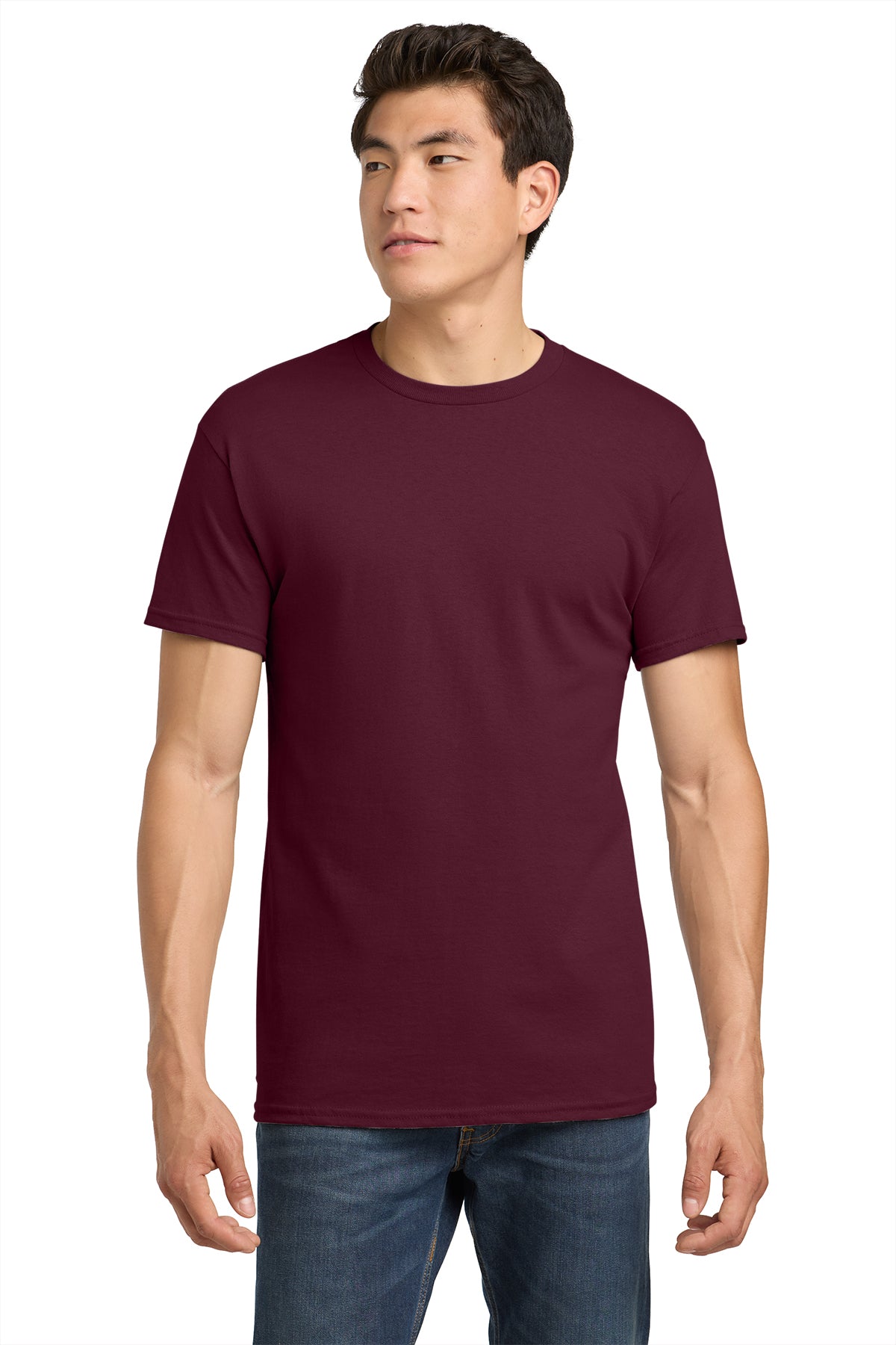 5000 Gildan Heavy Cotton 100% Cotton T-Shirt - Maroon